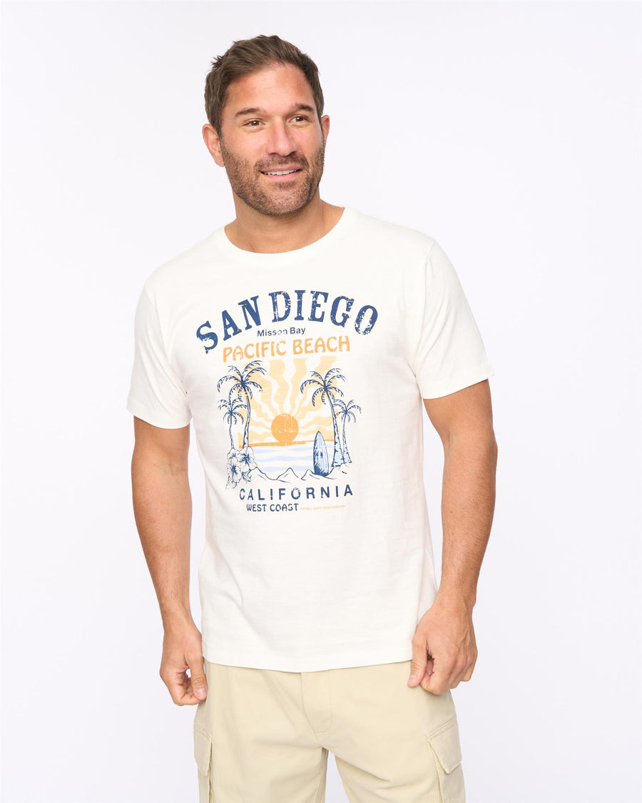 Mens Sandico T-Shirt Off White
