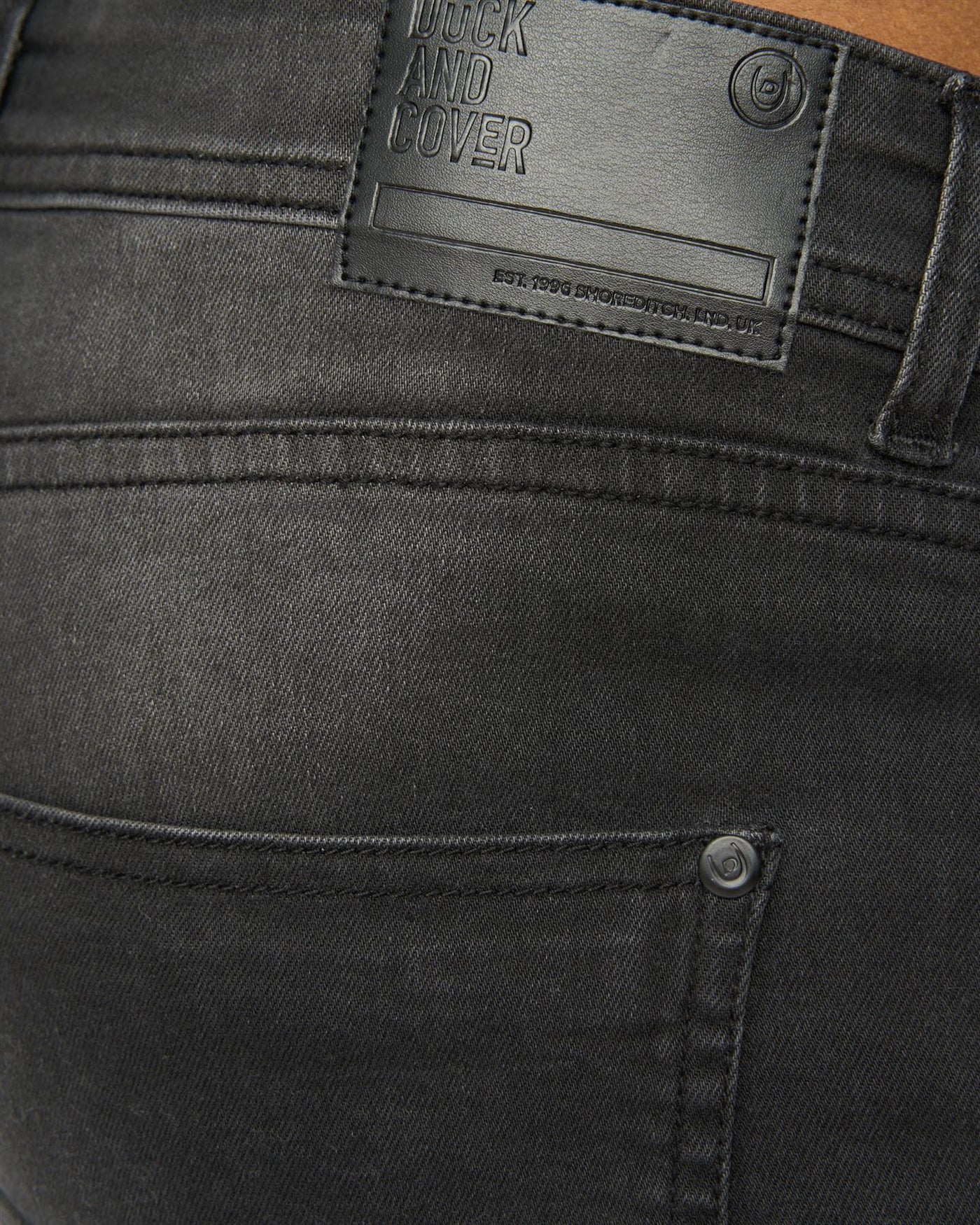 Mens Janstar Straight Leg Jeans Black Wash