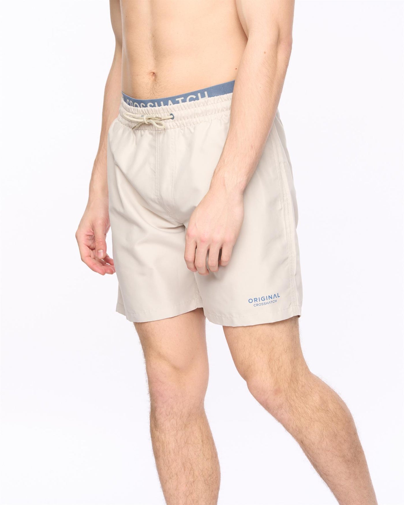 Mens Rembrants Swim Shorts Light Stone
