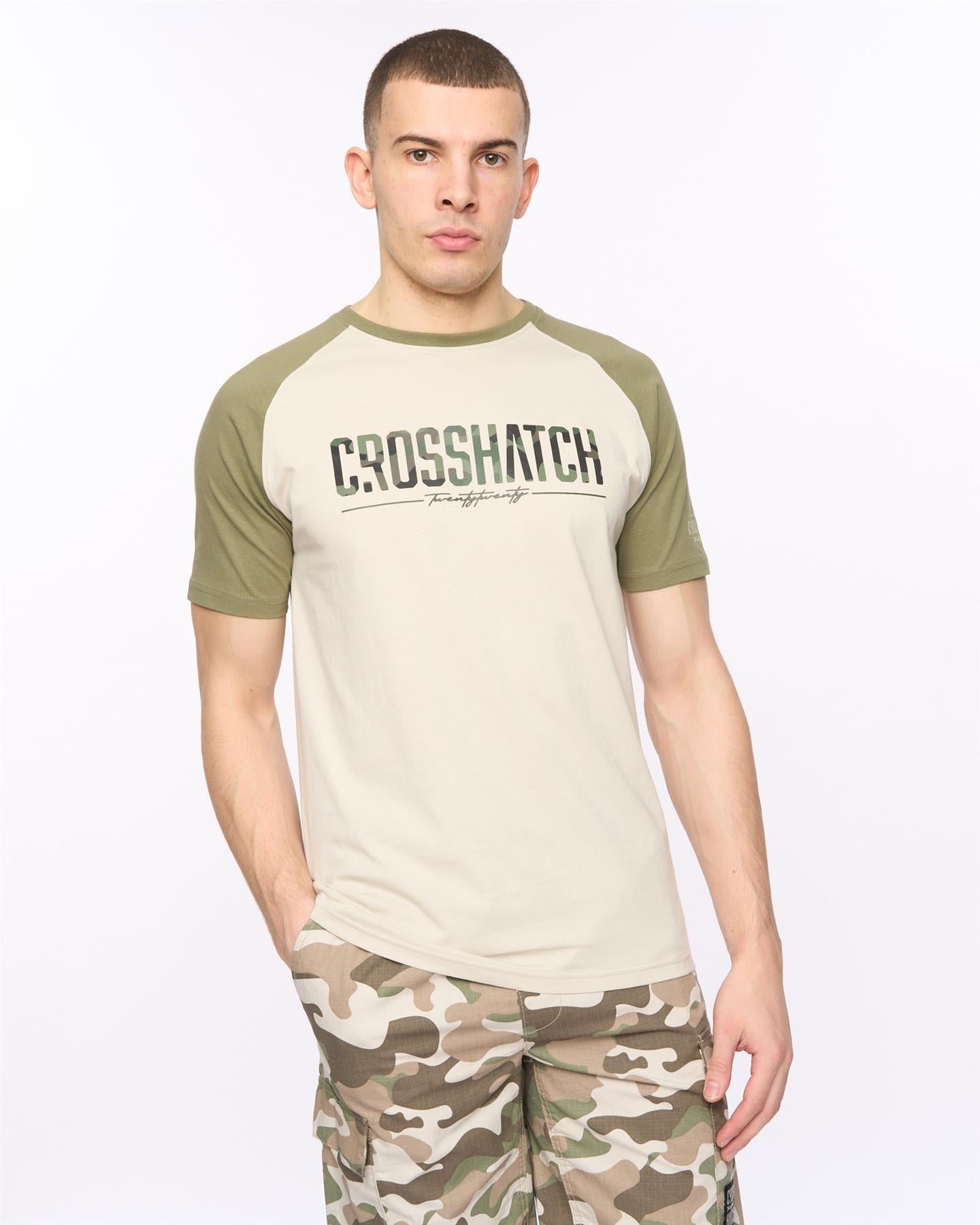 Mens Camtort T-Shirt Olive/Stone