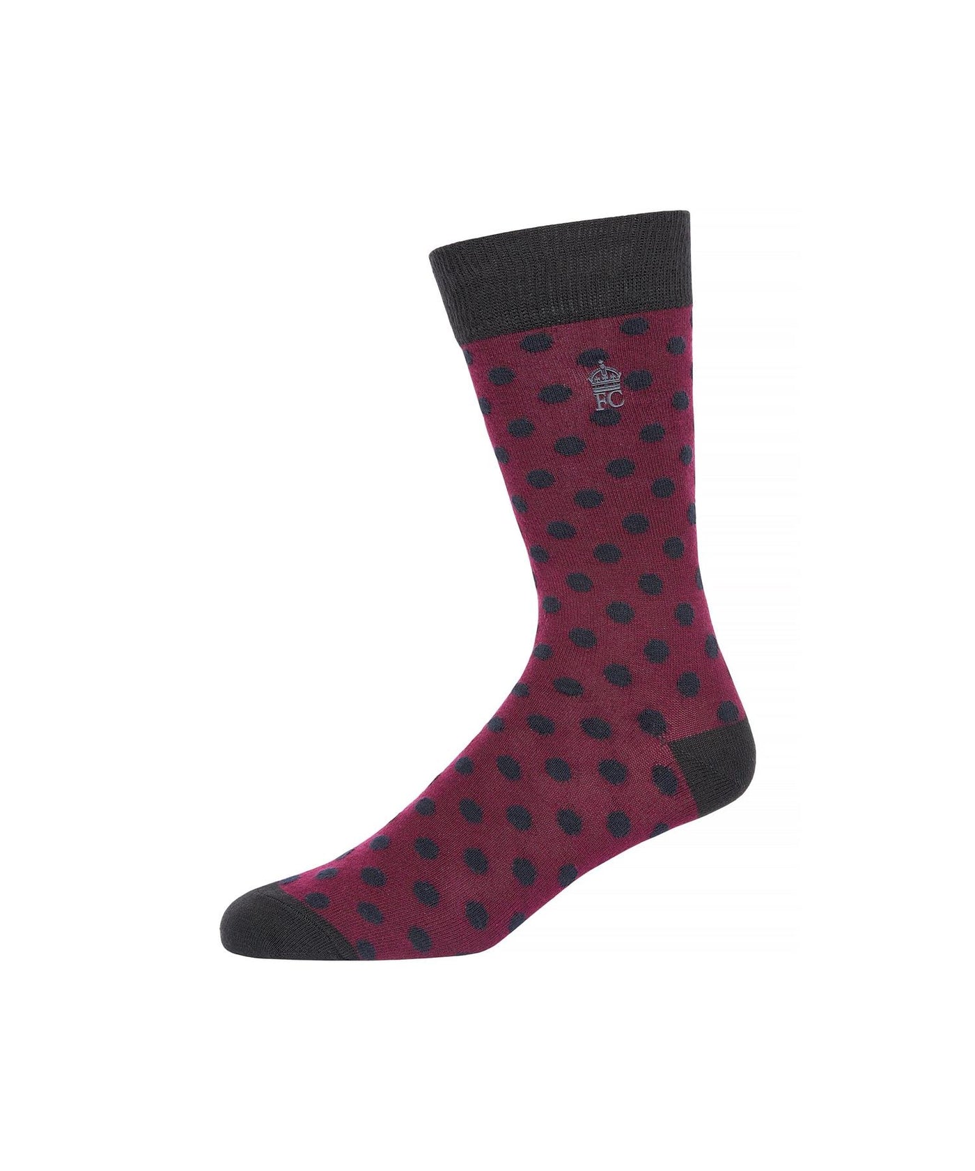 Mens Dot Socks 3pk Marine/Chateaux
