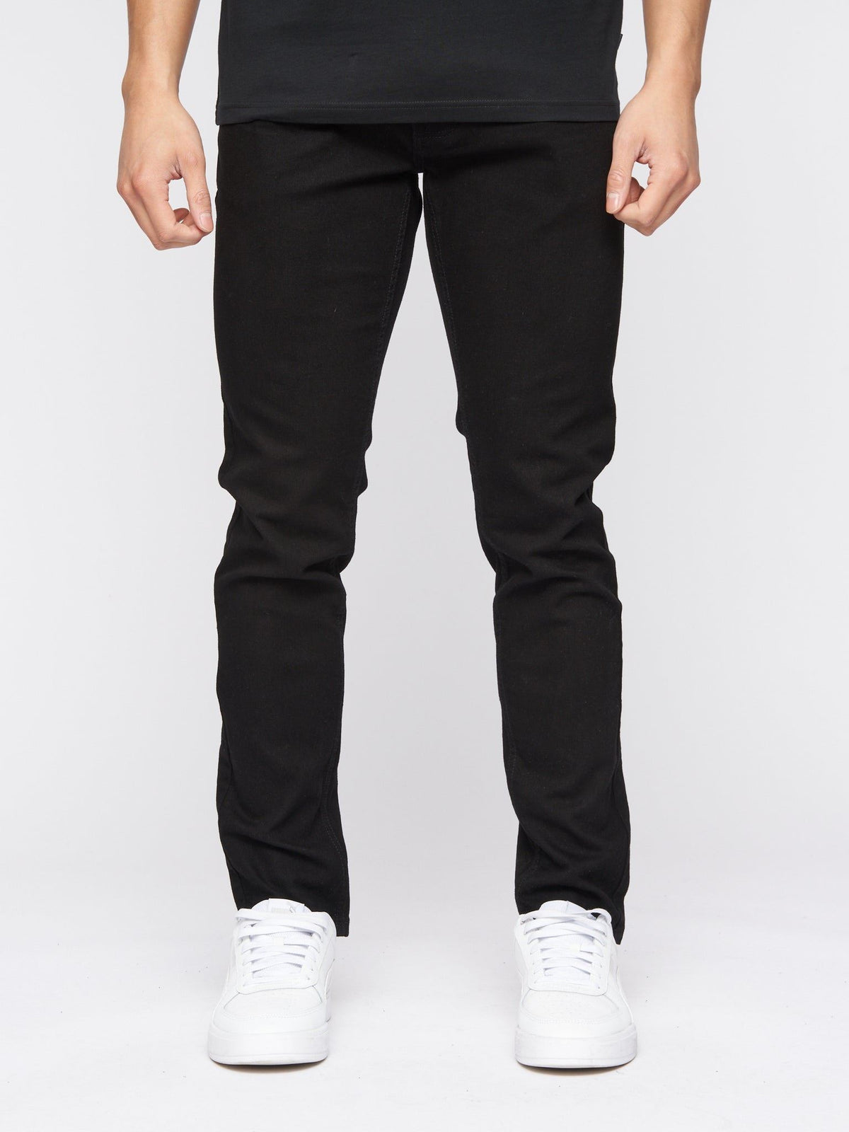 Mens Buraca Slim Fit Denim Jeans Black