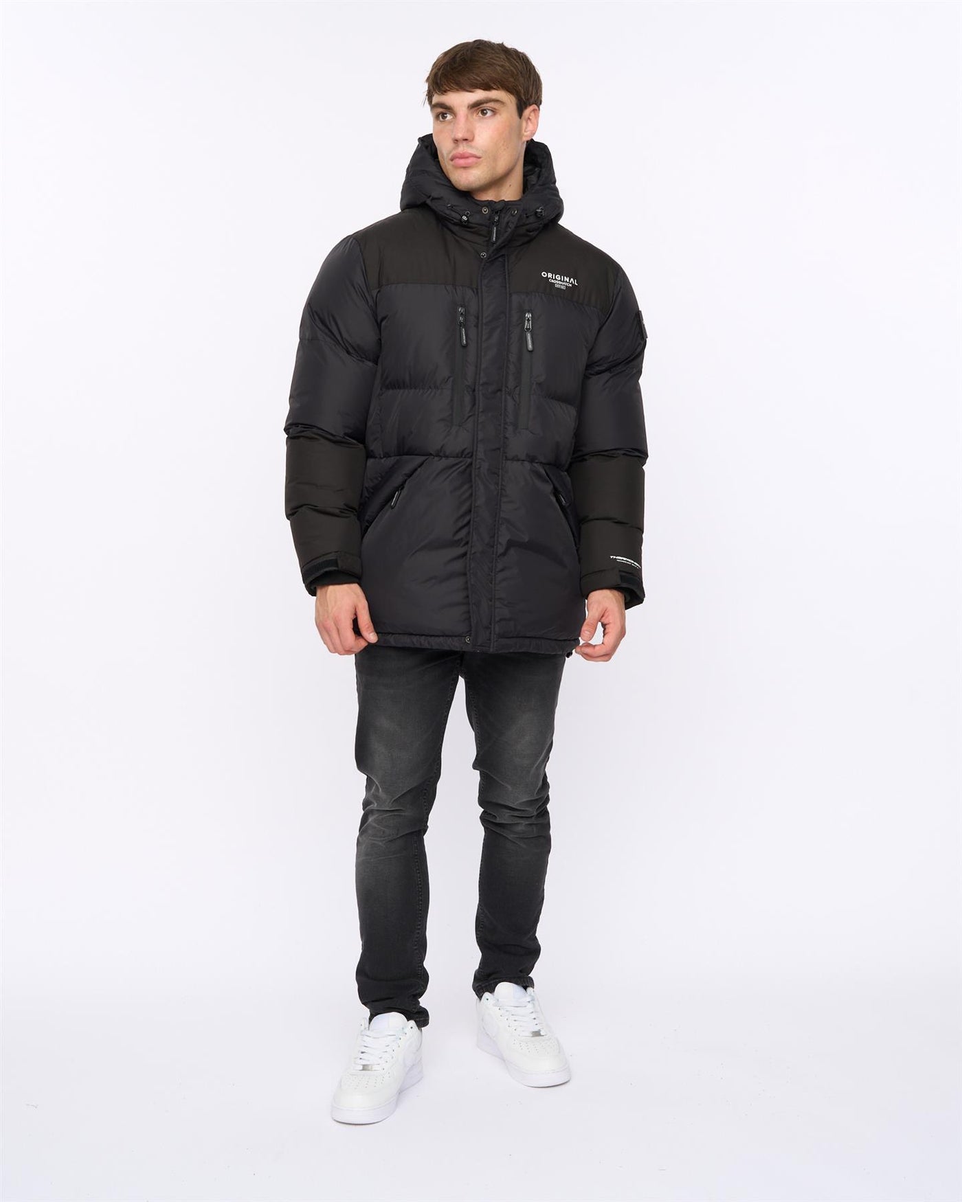 Mens Squadage Panel Jacket Black