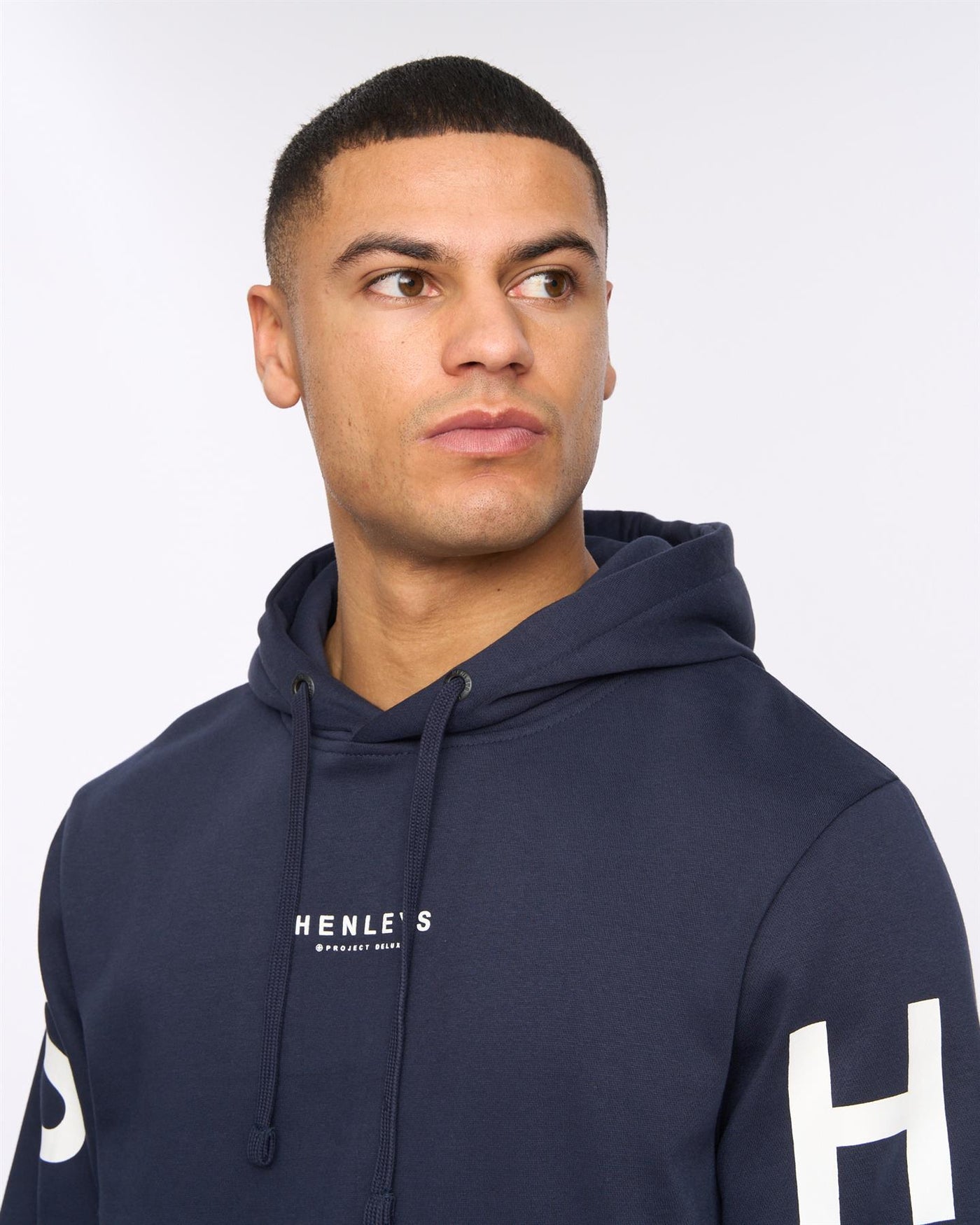 Mens Hensleeve Hoodie Navy