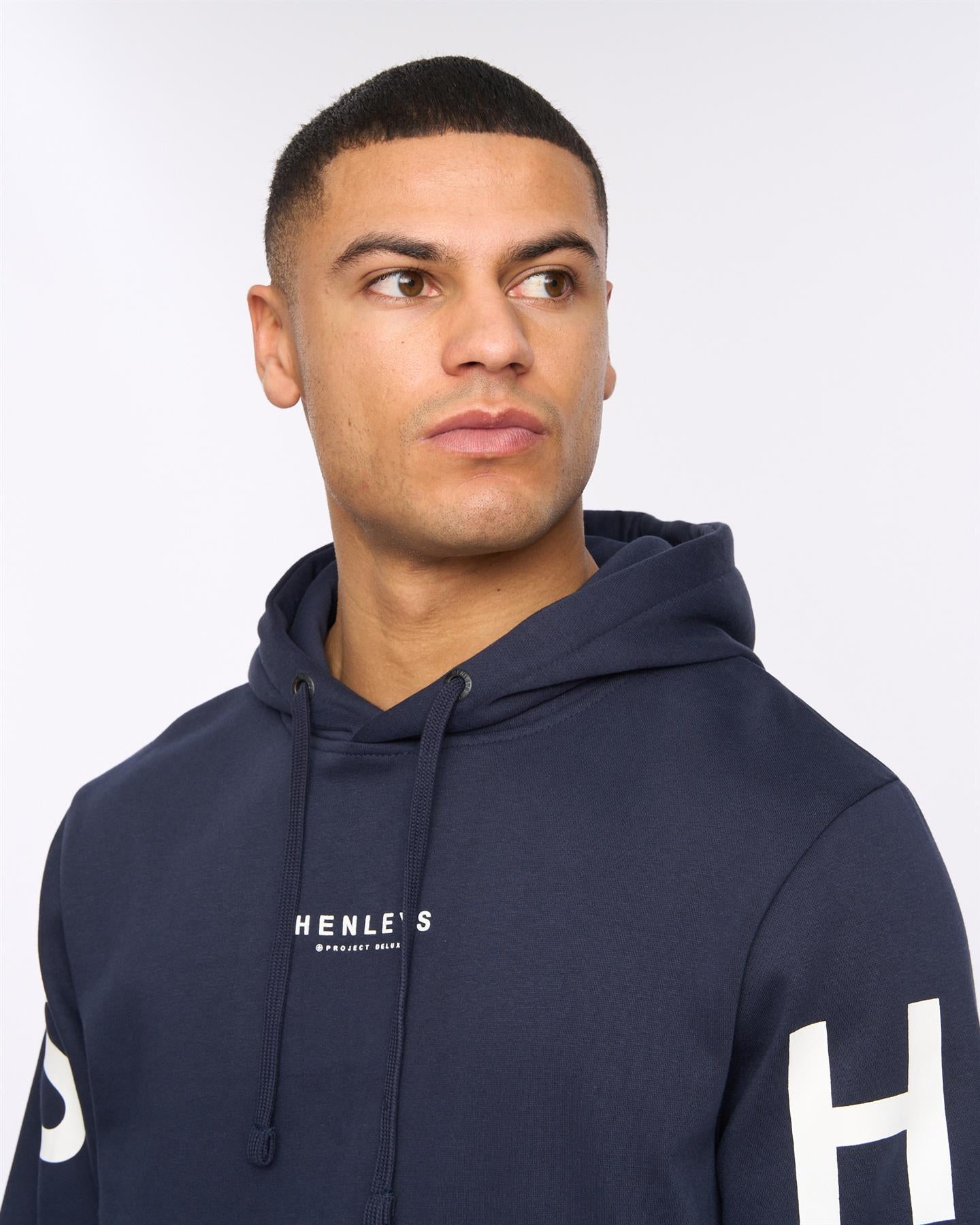 Mens Hensleeve Hoodie Navy