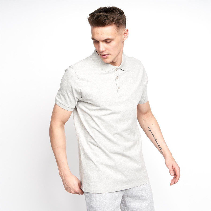 Mens Pritchard MVE Polo Grey Marl