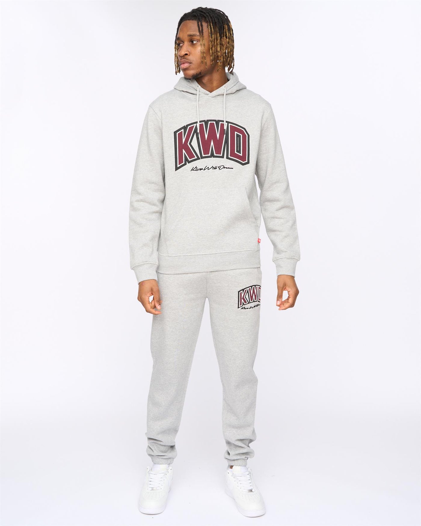 Mens Kingdome Joggers Grey Marl