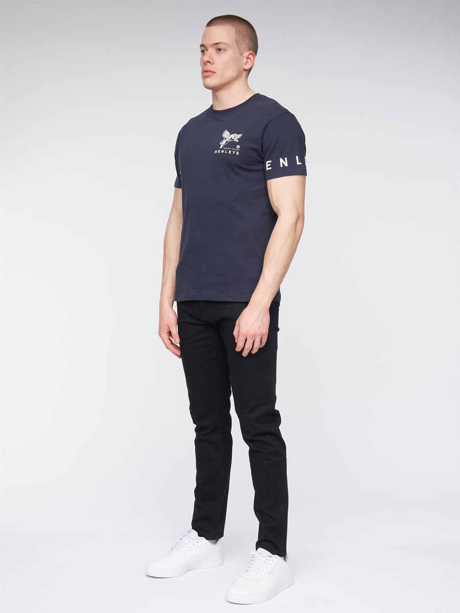 Mens Henflare T-Shirt Navy