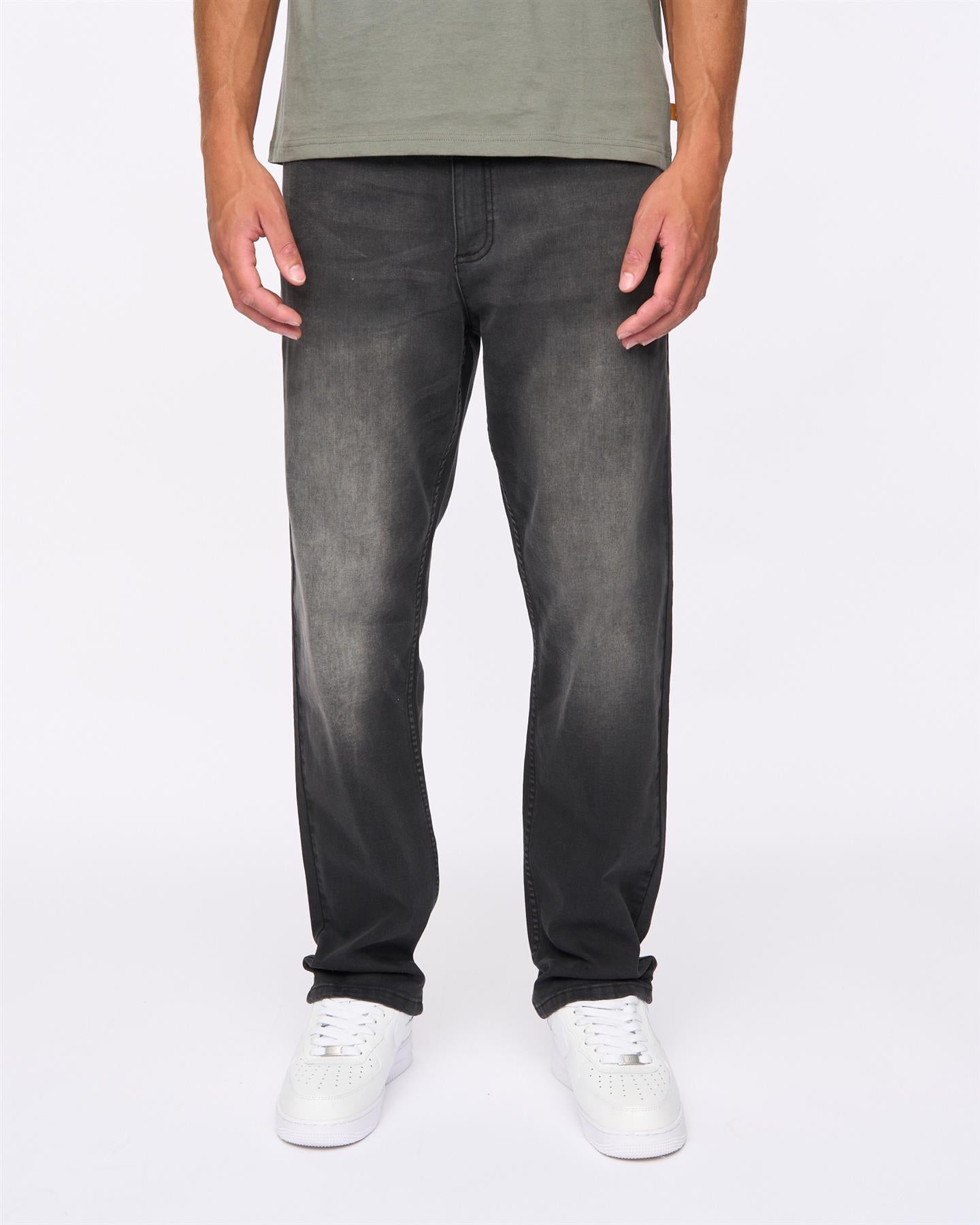 Mens Rushawn Relaxed Fit Jeans Black