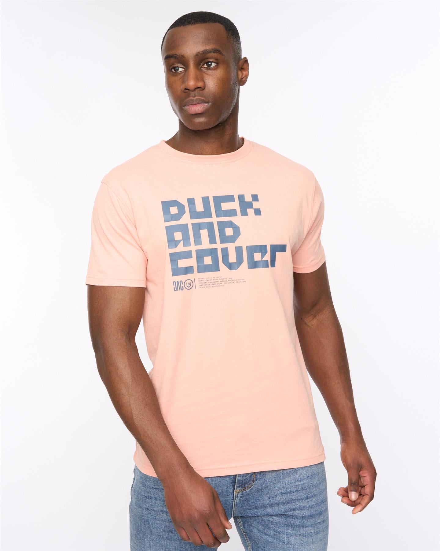 Mens Bloxx T-Shirt Coral