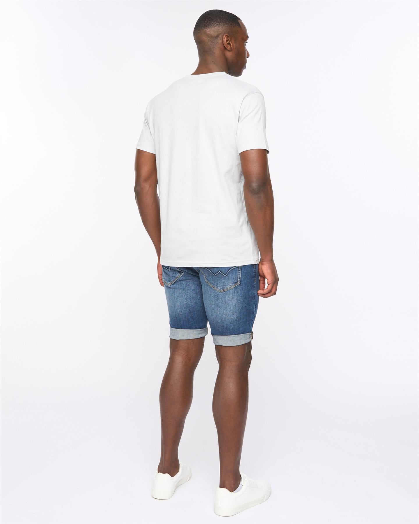 Mens Hexocamo T-Shirt Light Blue