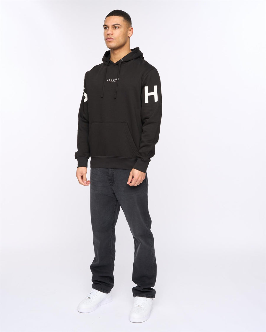Mens Hensleeve Hoodie Black