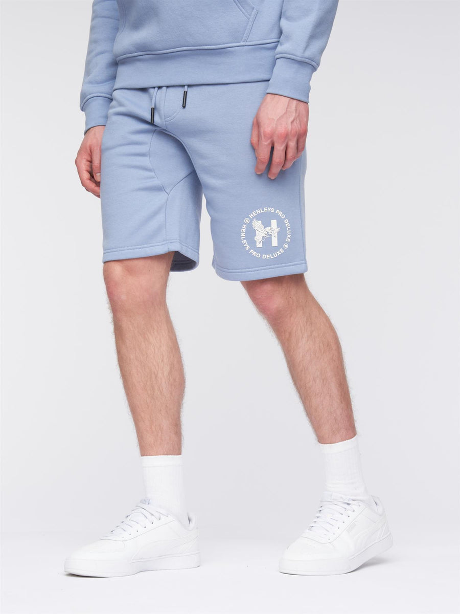 Mens Metafone Jog Shorts Steel Blue