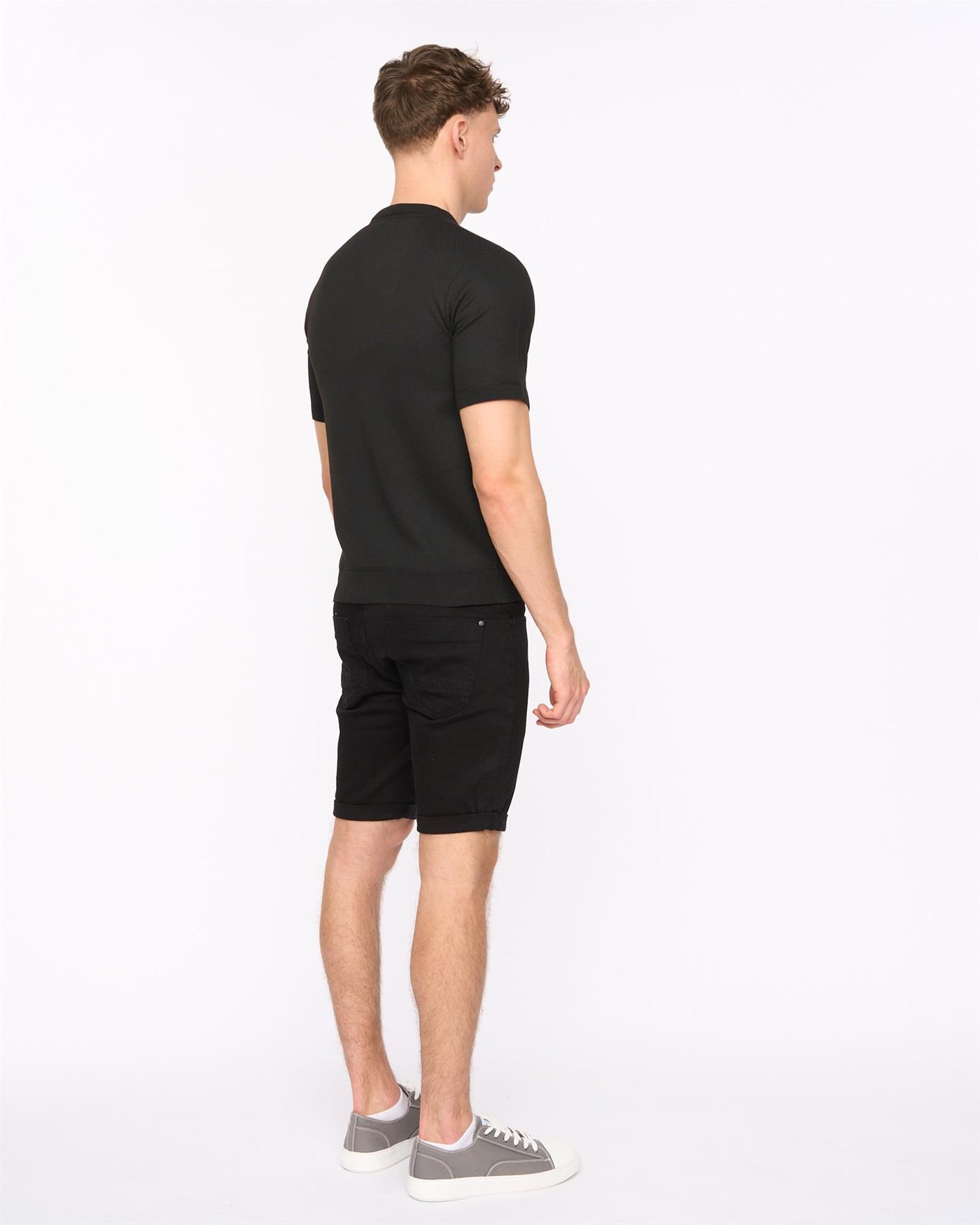 Mens Marvela Knit T-Shirt Black