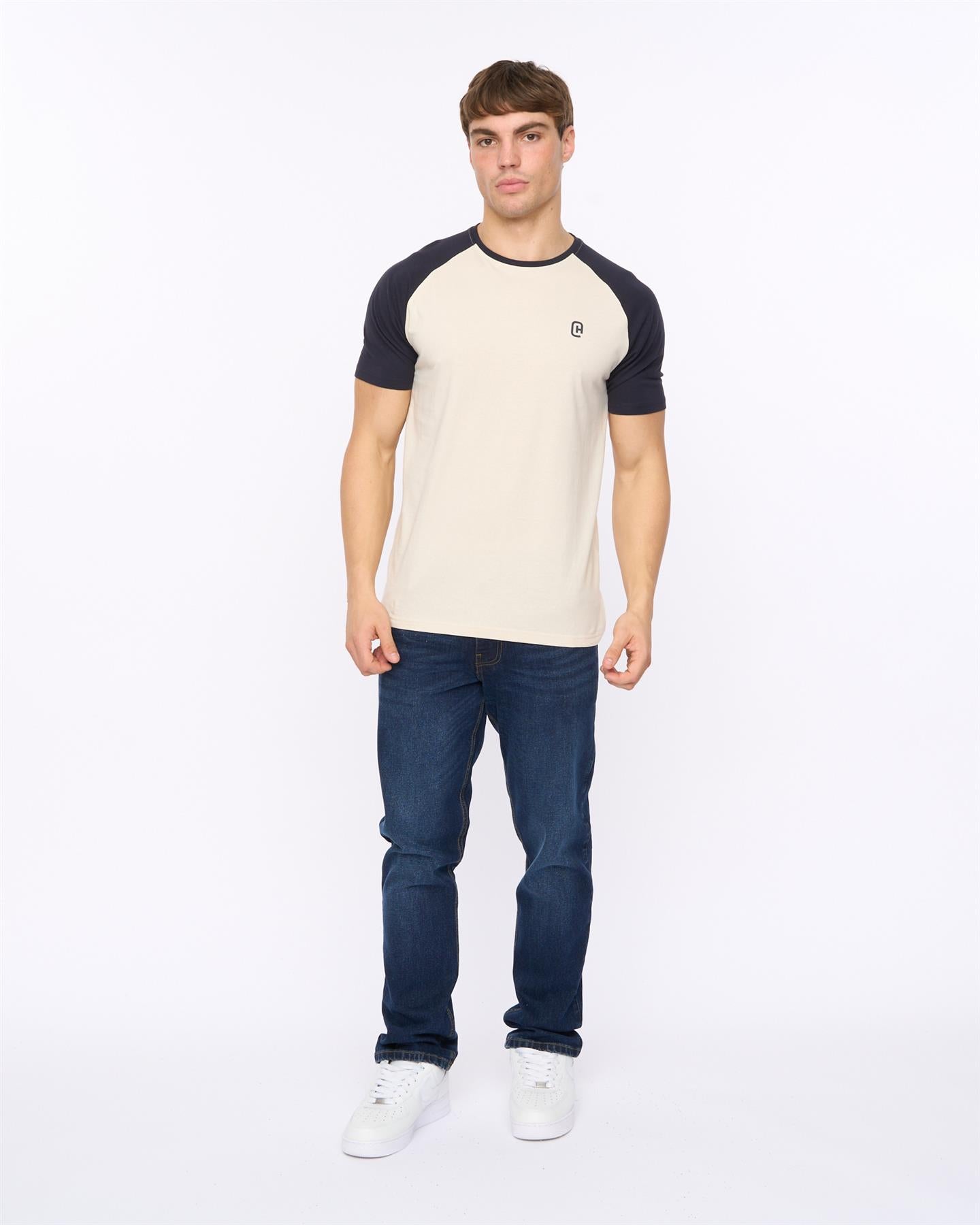 Mens Remison T-Shirt Navy/ Off White
