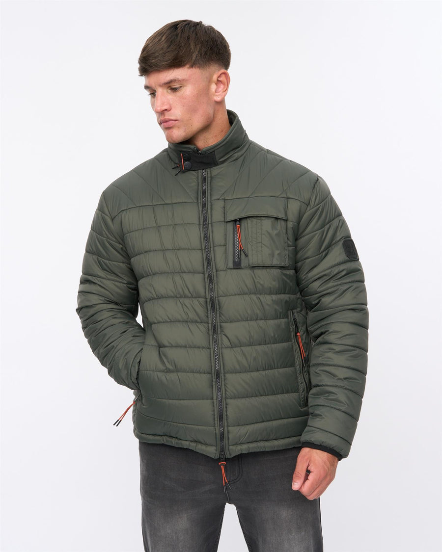 Mens Carricore Padded Jacket Dark Olive
