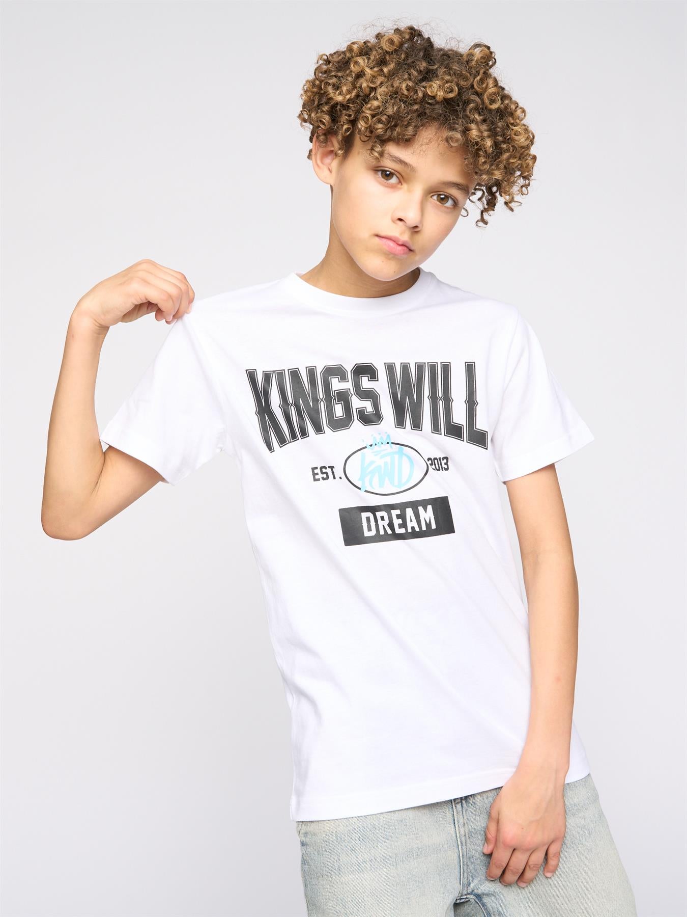 Kids Boys Knockout T-Shirt White