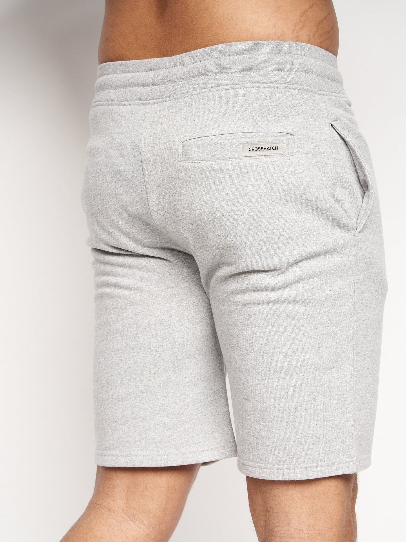 Mens Bengston Jog Shorts Grey Marl