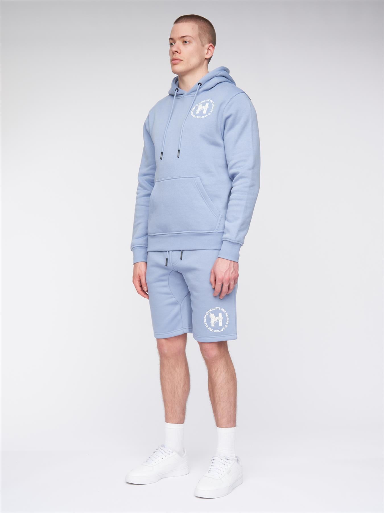 Mens Metafone Hoodie Steel Blue