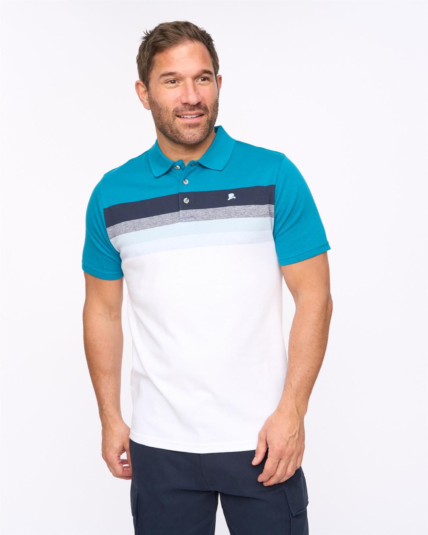 Mens Danson Polo Deep Blue