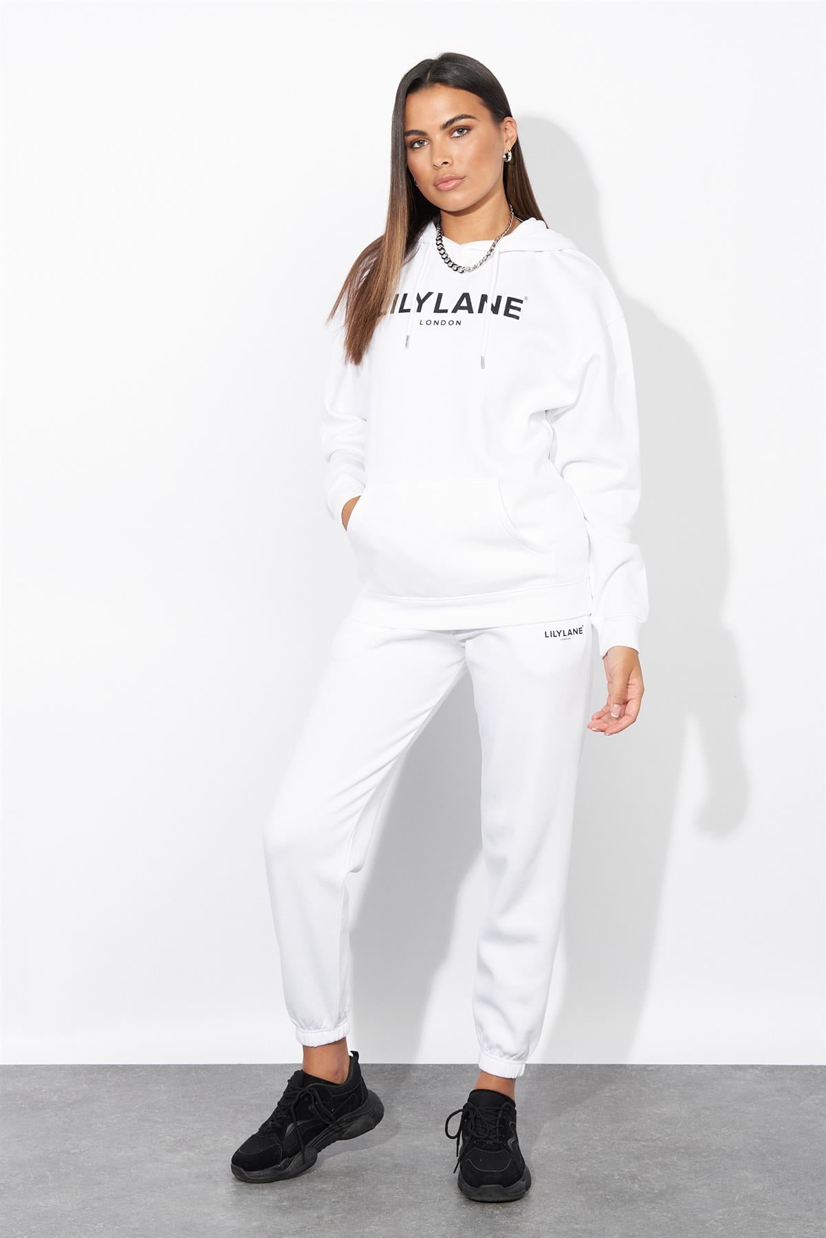 Ladies Lily Lane Ximena Hoodie White