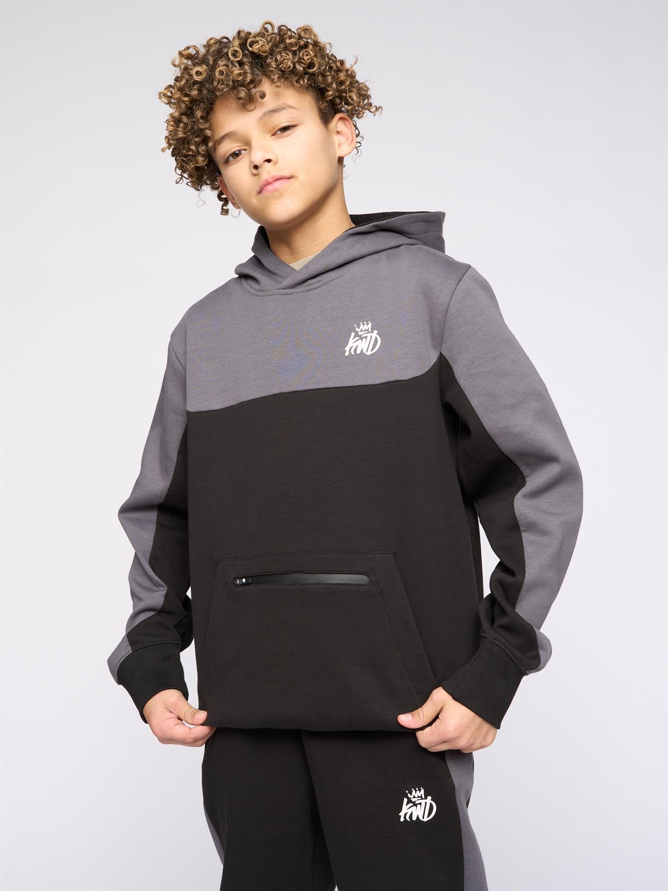 Kids Boys Techy Tracksuit Black