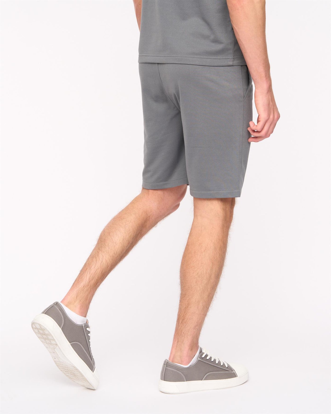Mens Medford Polo & Shorts Set Grey