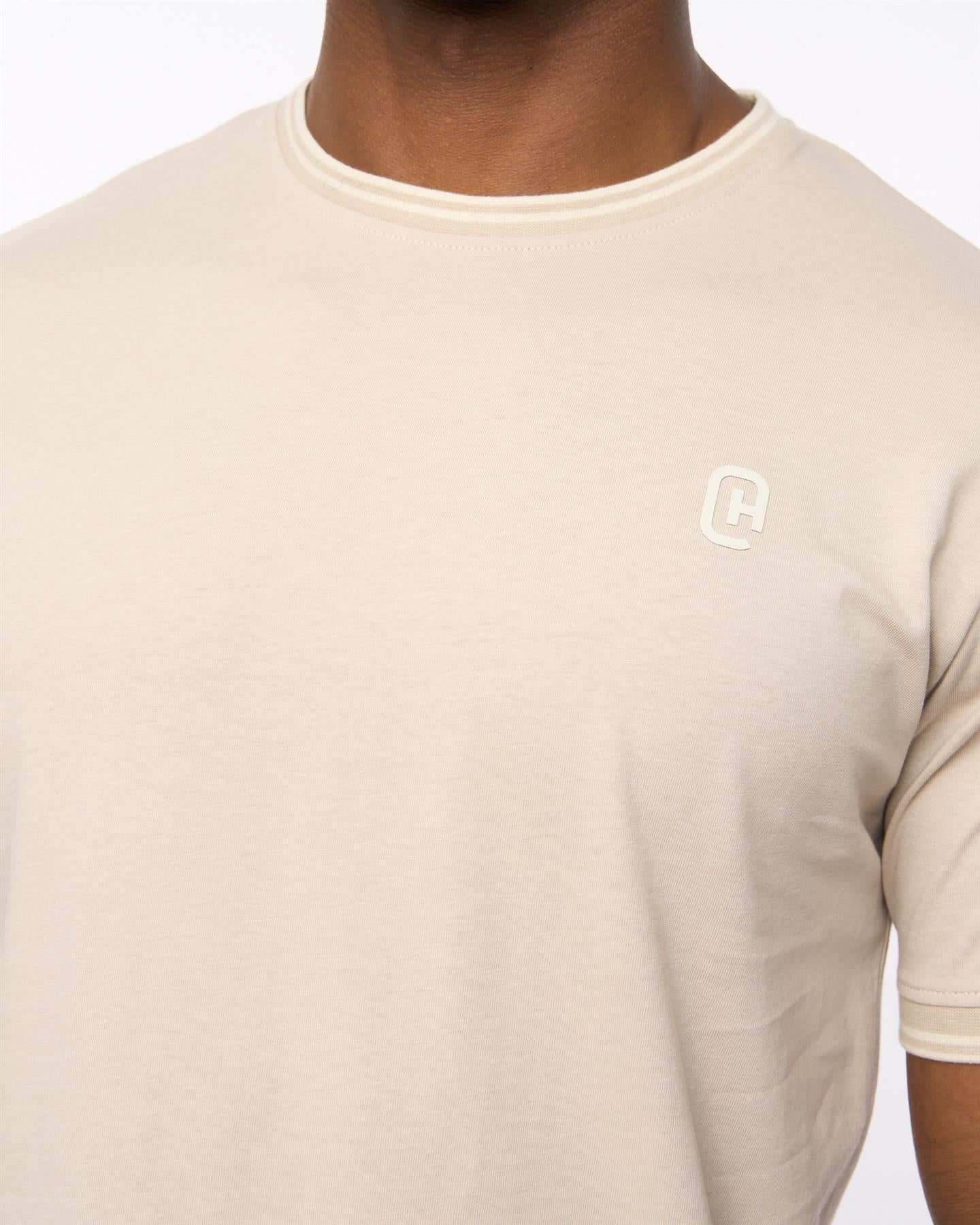 Mens Preece T-Shirt Light Stone