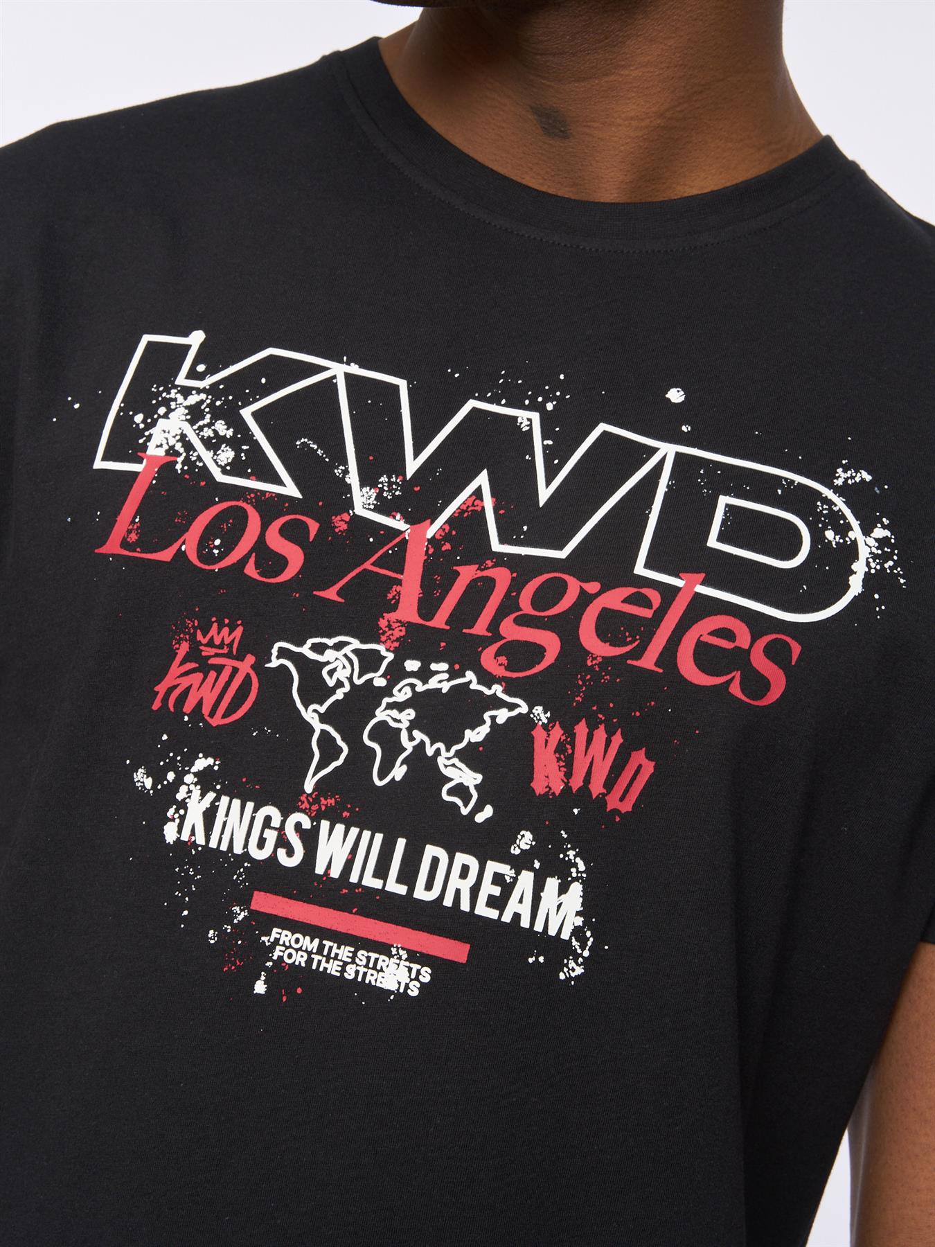 Mens Mapped T-Shirt Black