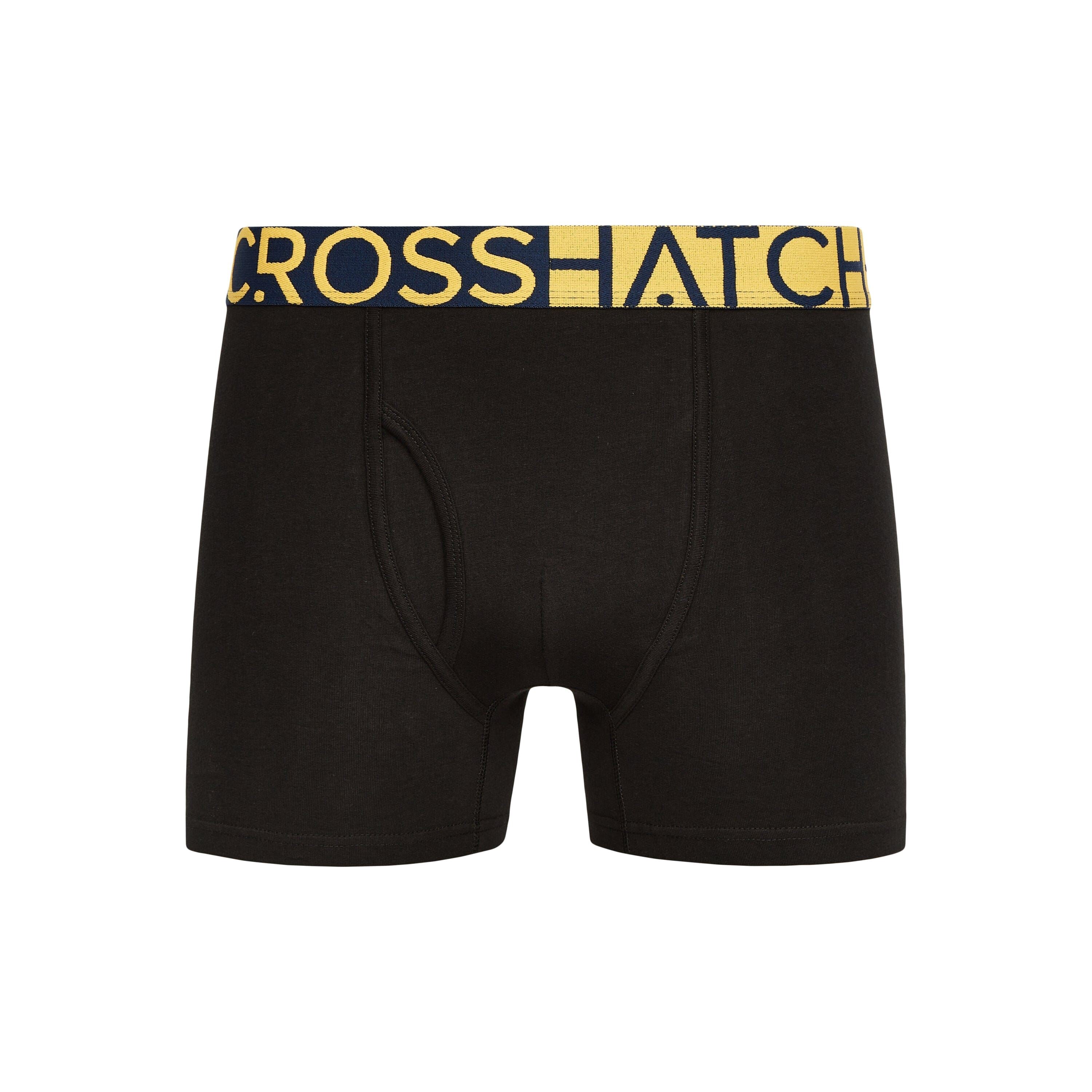 Crosshatch - Mens Typan Boxers 3pk Yellow