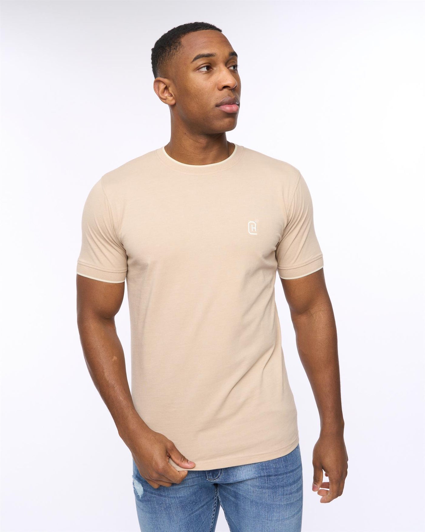 Mens Einstip T-Shirt Stone Marl