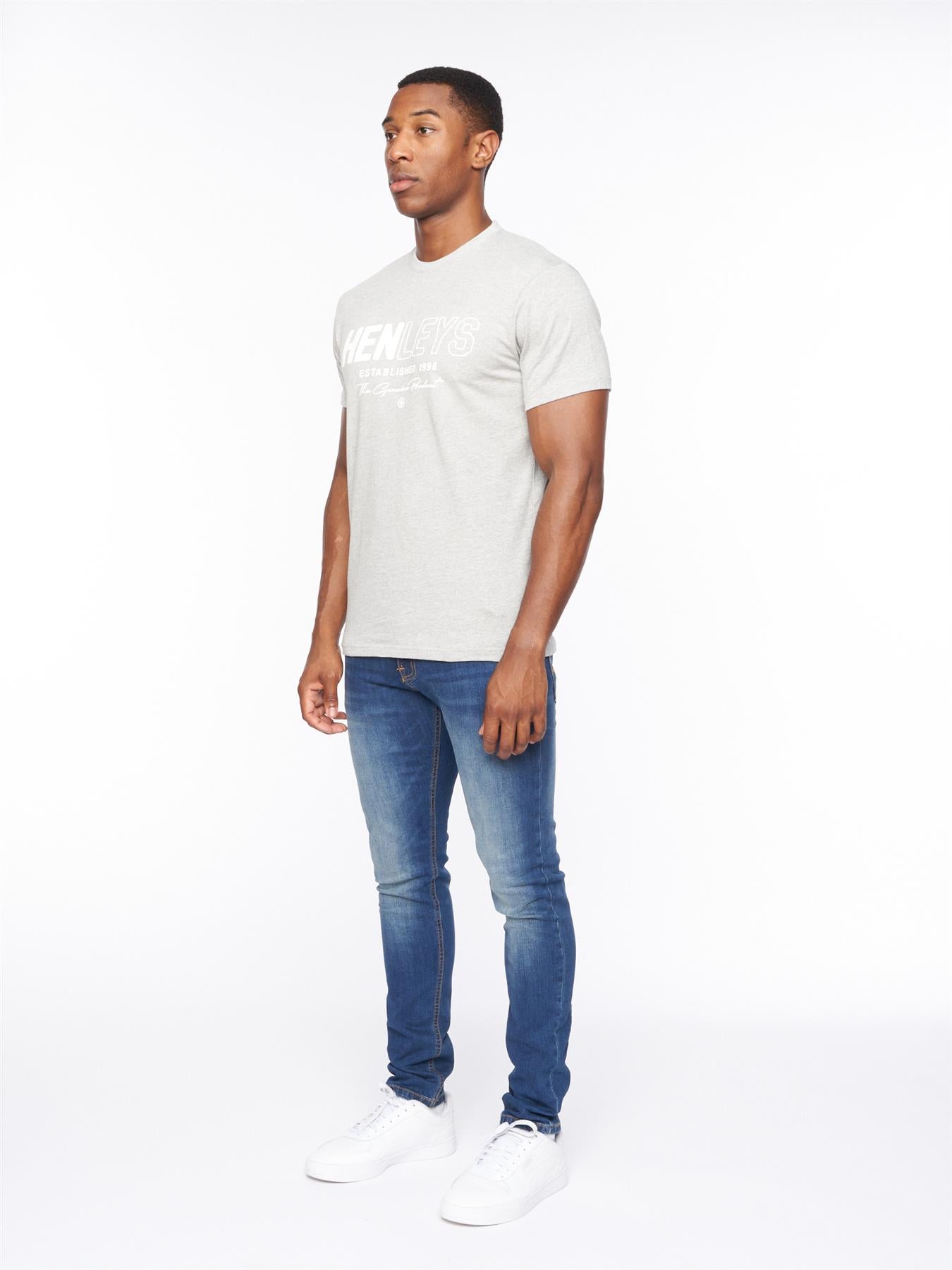 Mens Melvern T-Shirt Grey Marl