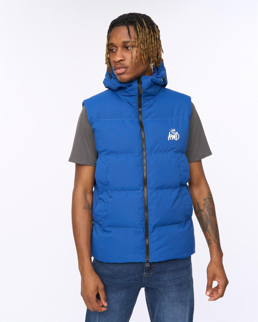 Mens Nahjo Gilet Blue