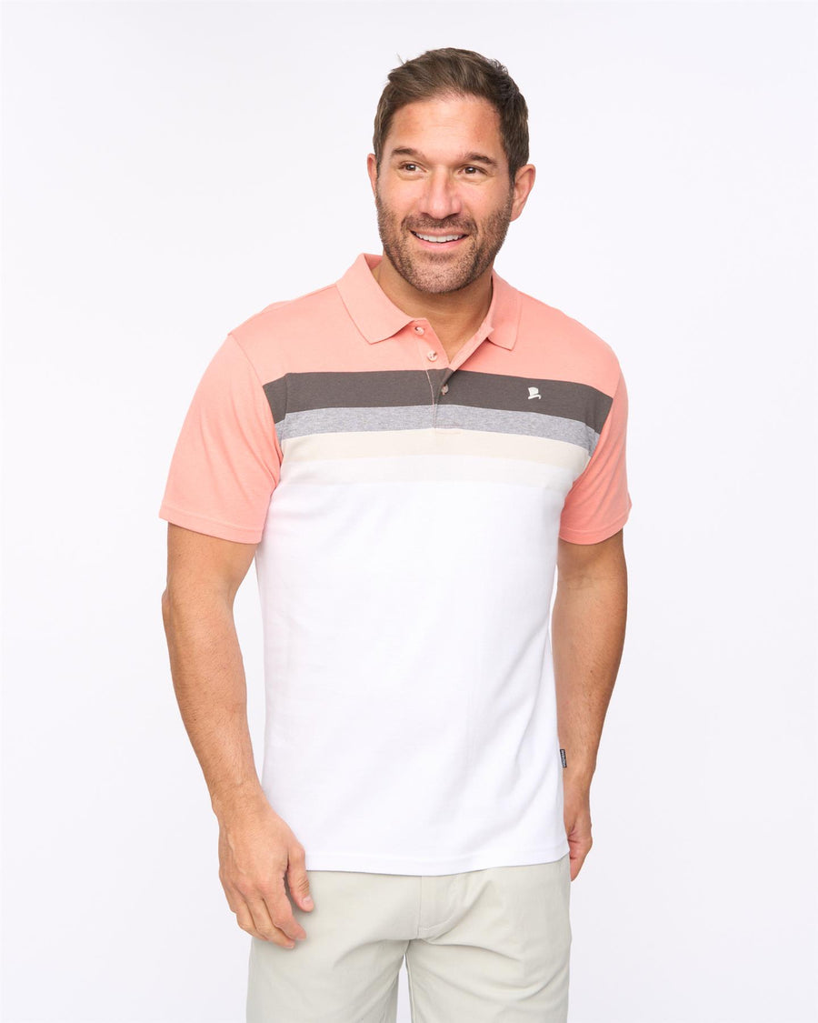 Mens Danson Polo Coral