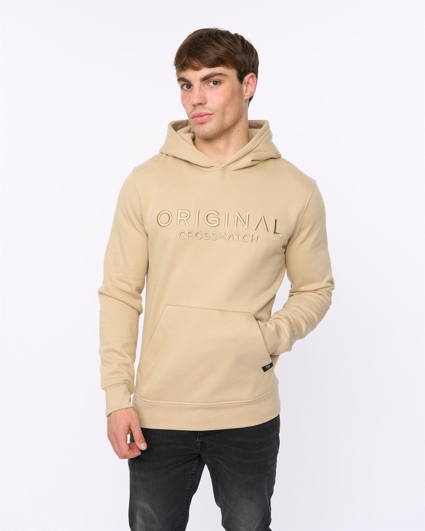 Mens Haromere Hoodie Stone