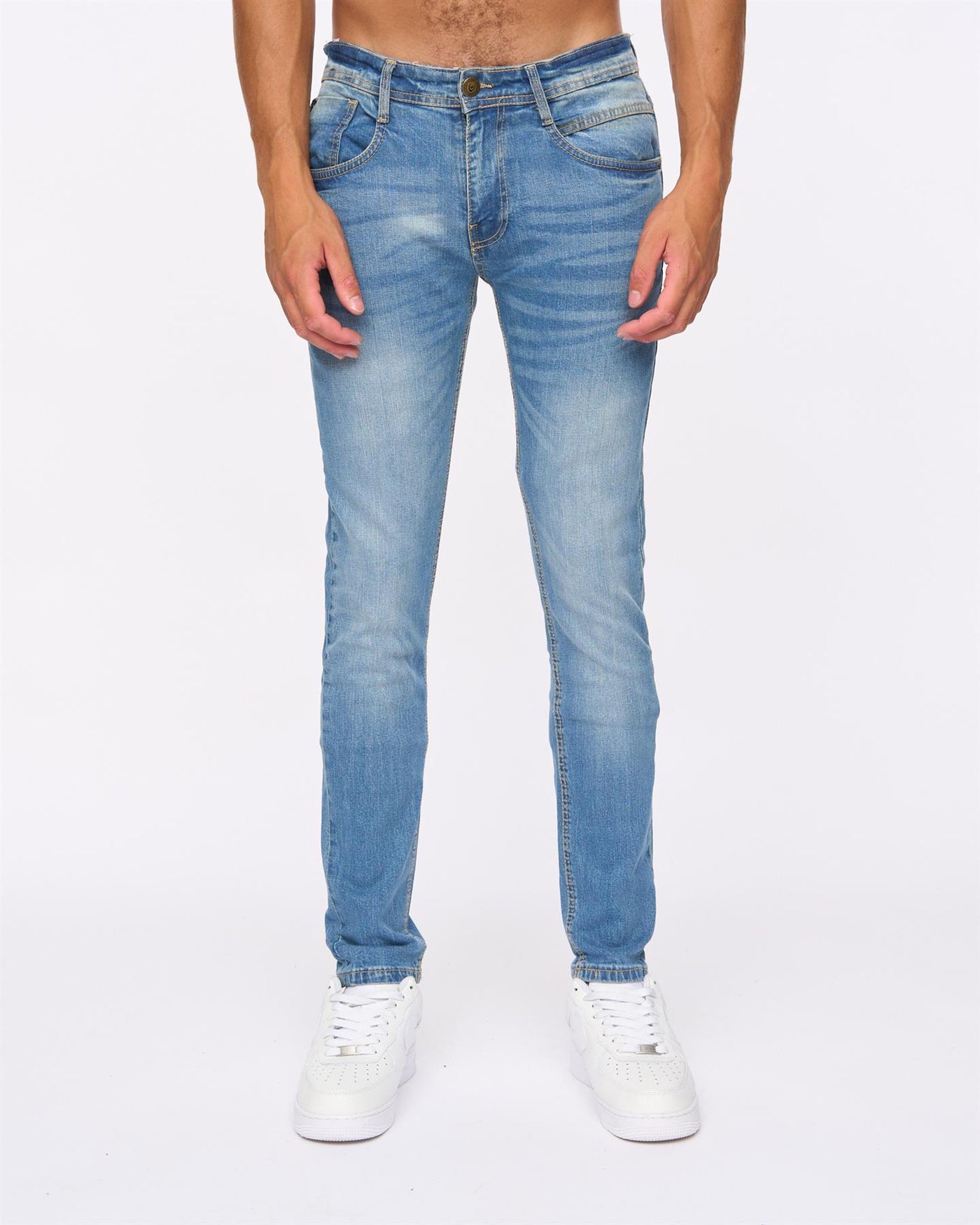 Mens Maylead Slim Fit Jeans Light Wash