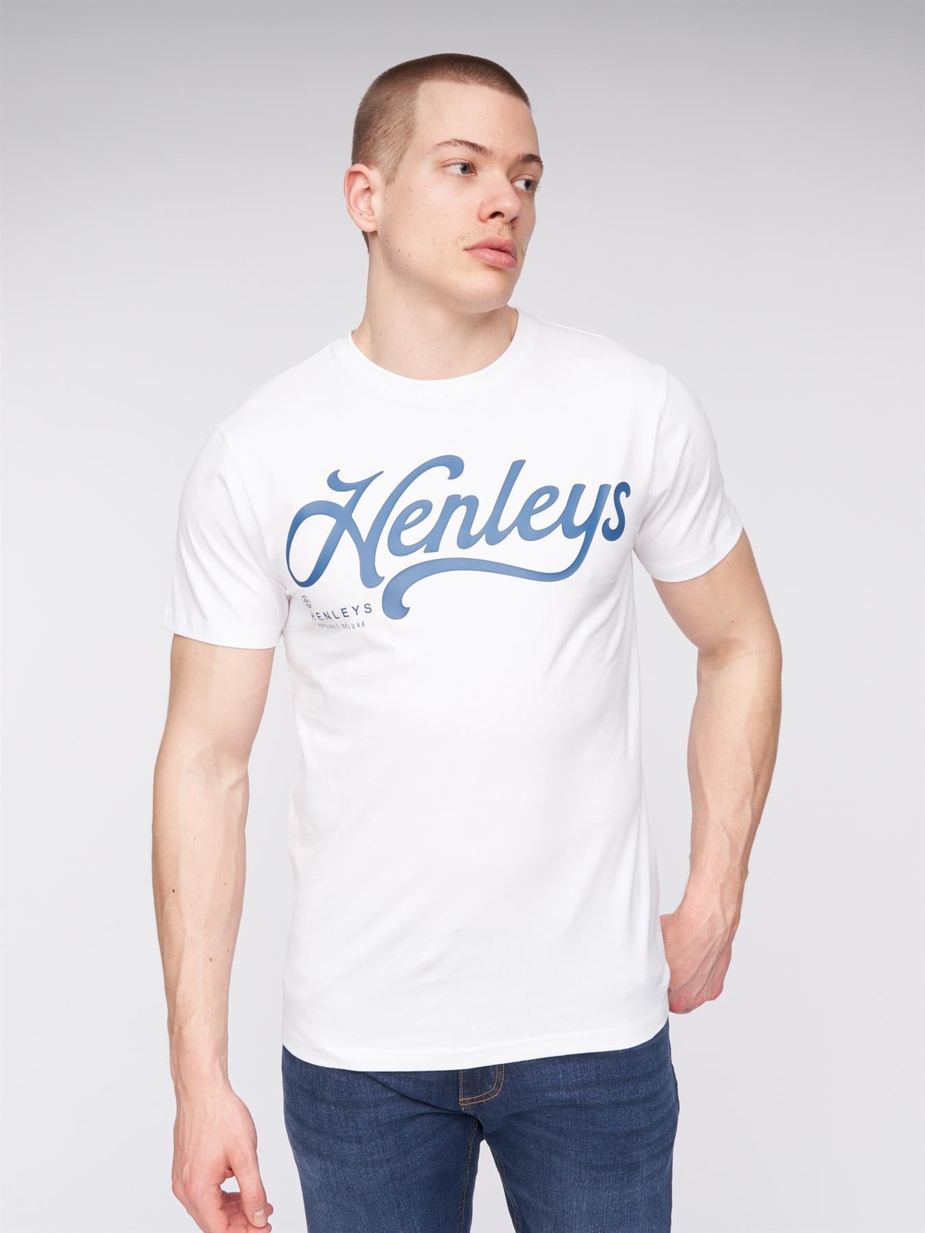 Mens Scripthen T-Shirt White