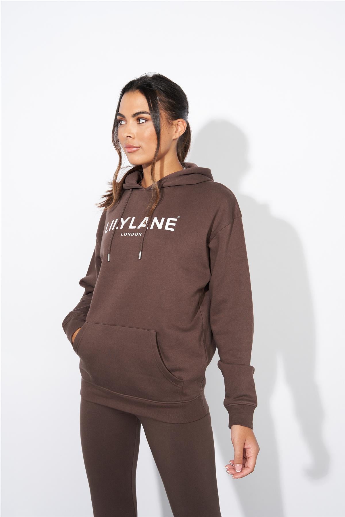 Ladies Lily Lane Ximena Hoodie Brown
