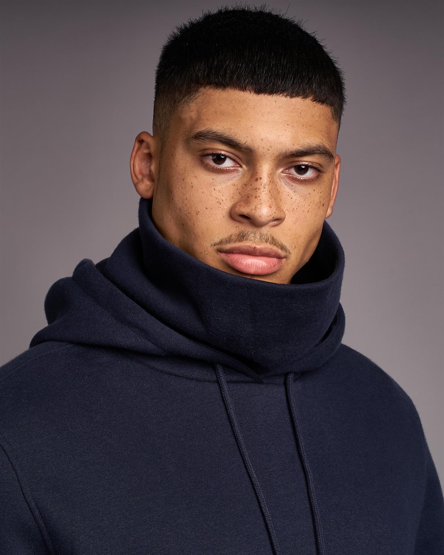 Mens Venmark Snood Sweat Navy