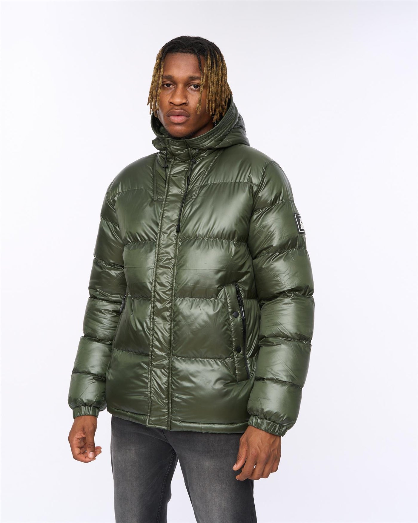 Mens Welcome Puffer Jacket Olive