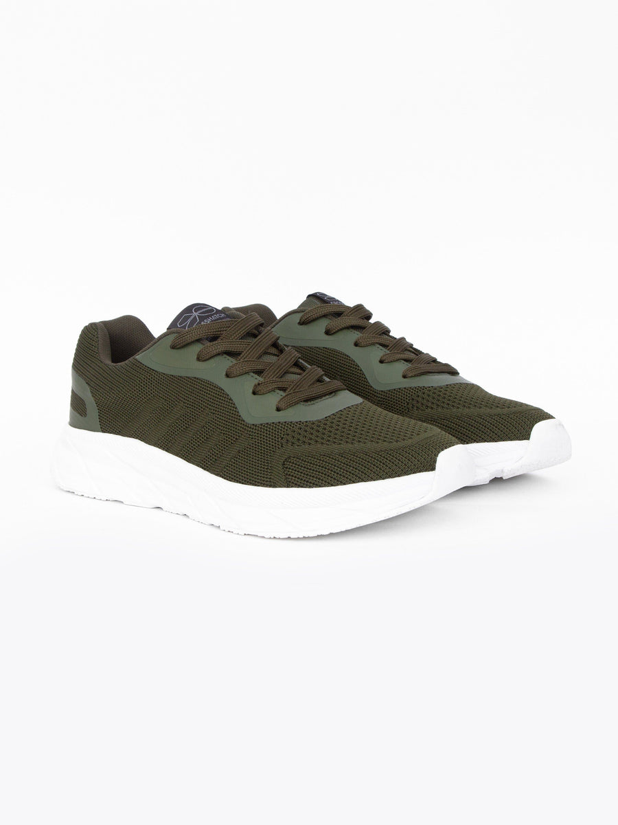 Mens Lennart Trainers Olive/White