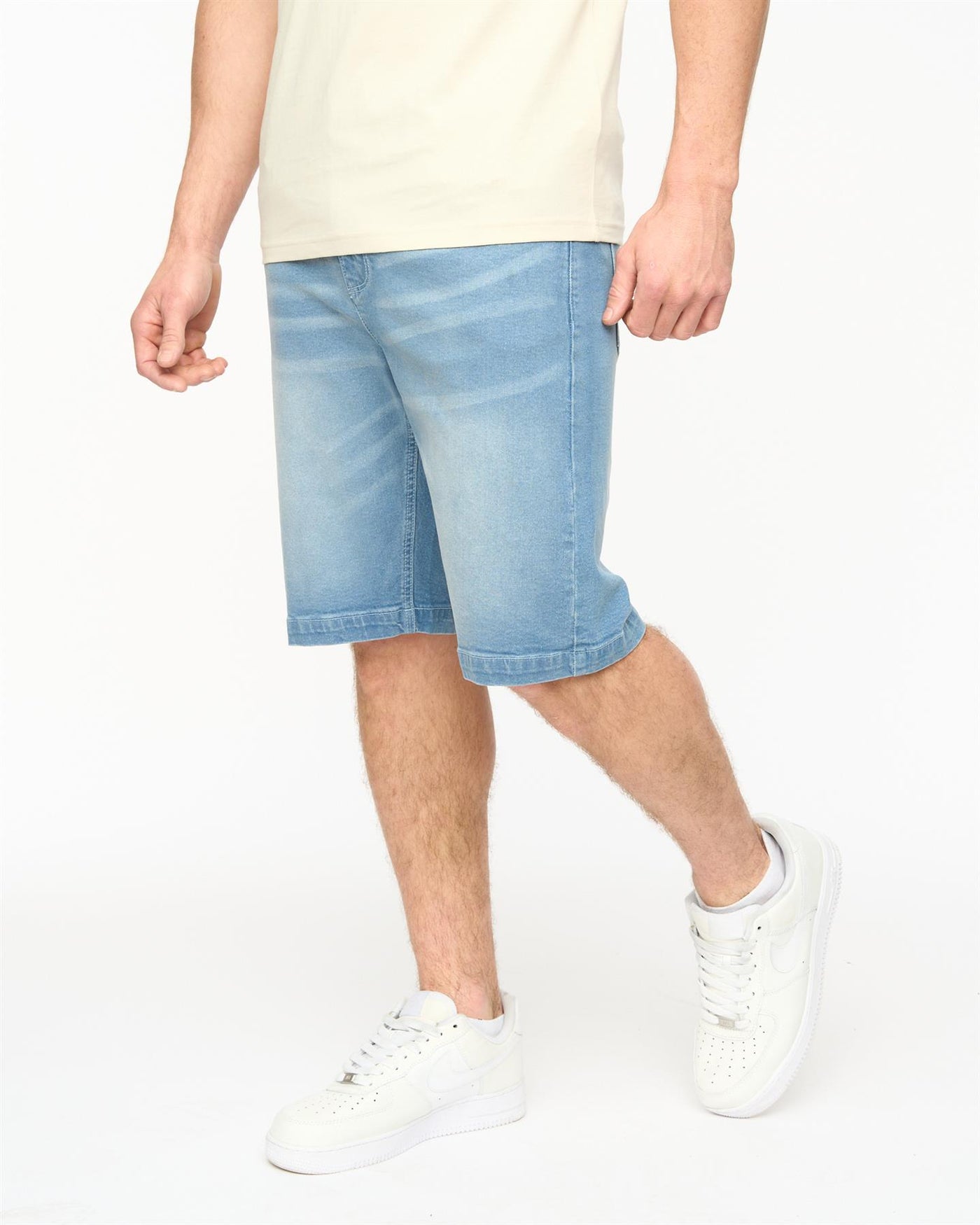 Mens Kamaline Denim Shorts Light Wash