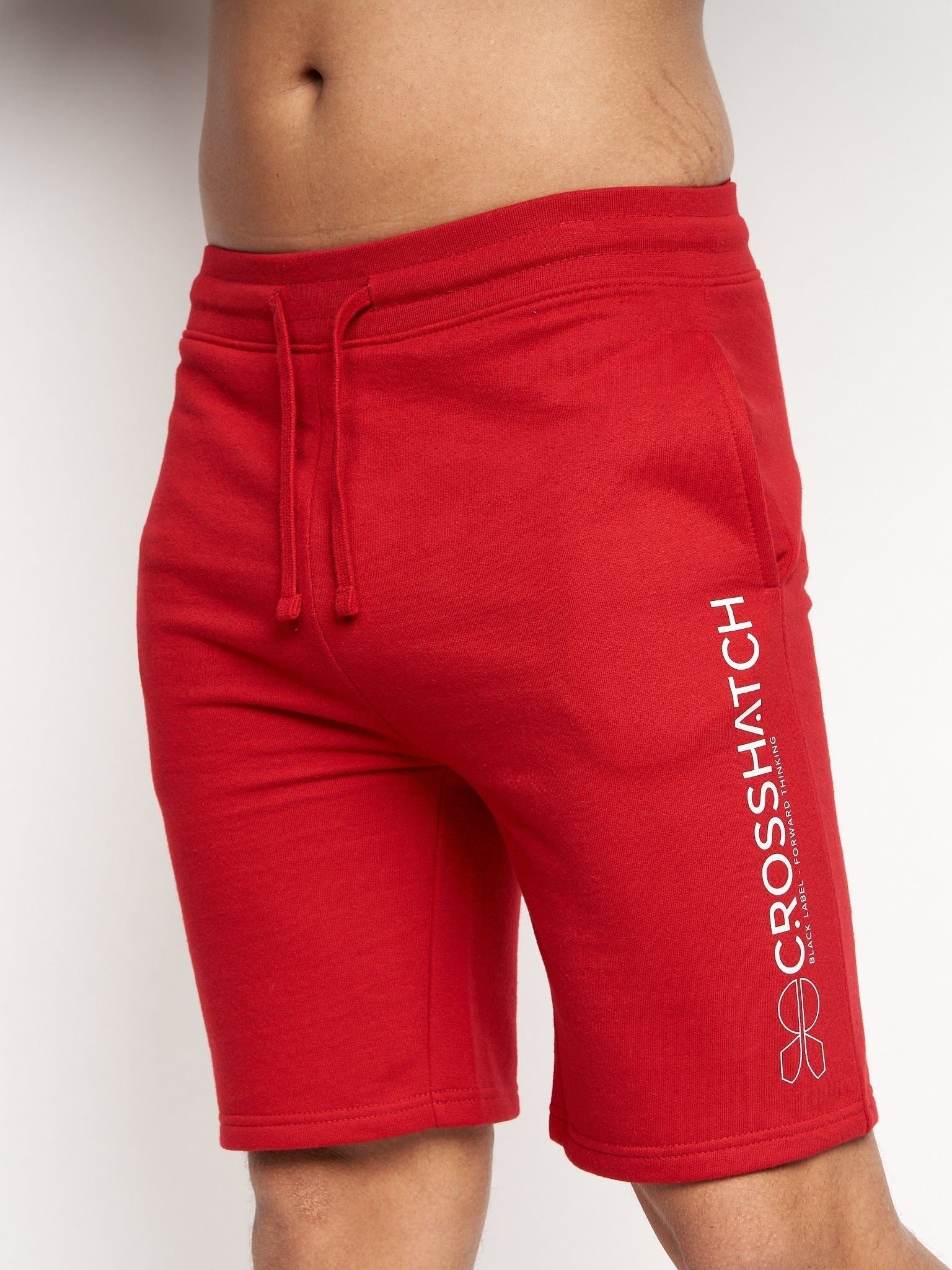 Mens Bengston Jog Shorts Red