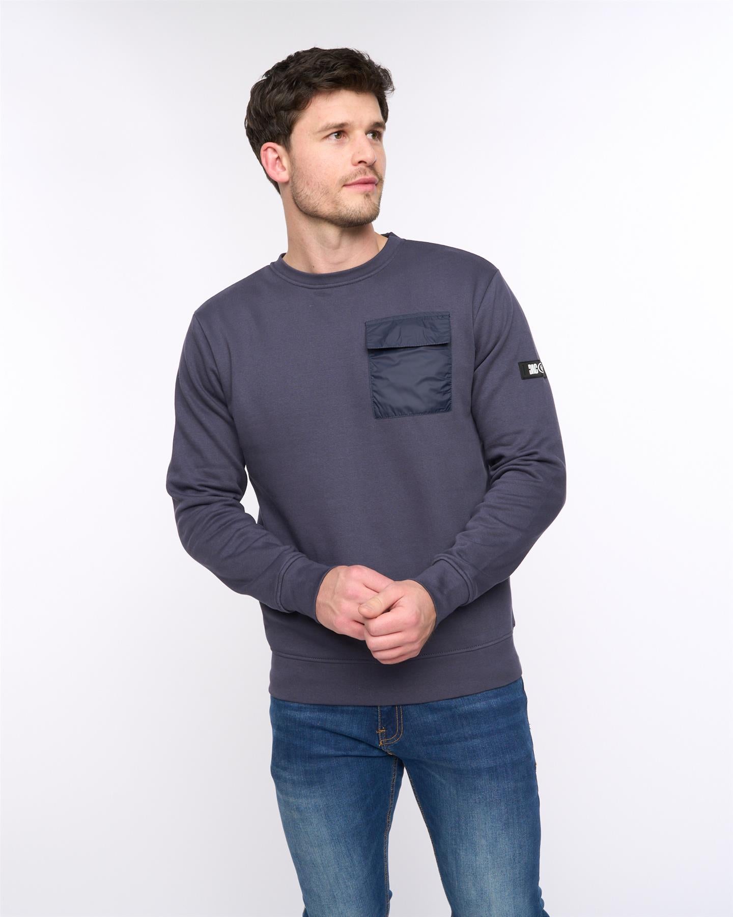 Mens Trentforth Crew Sweat Dark Navy