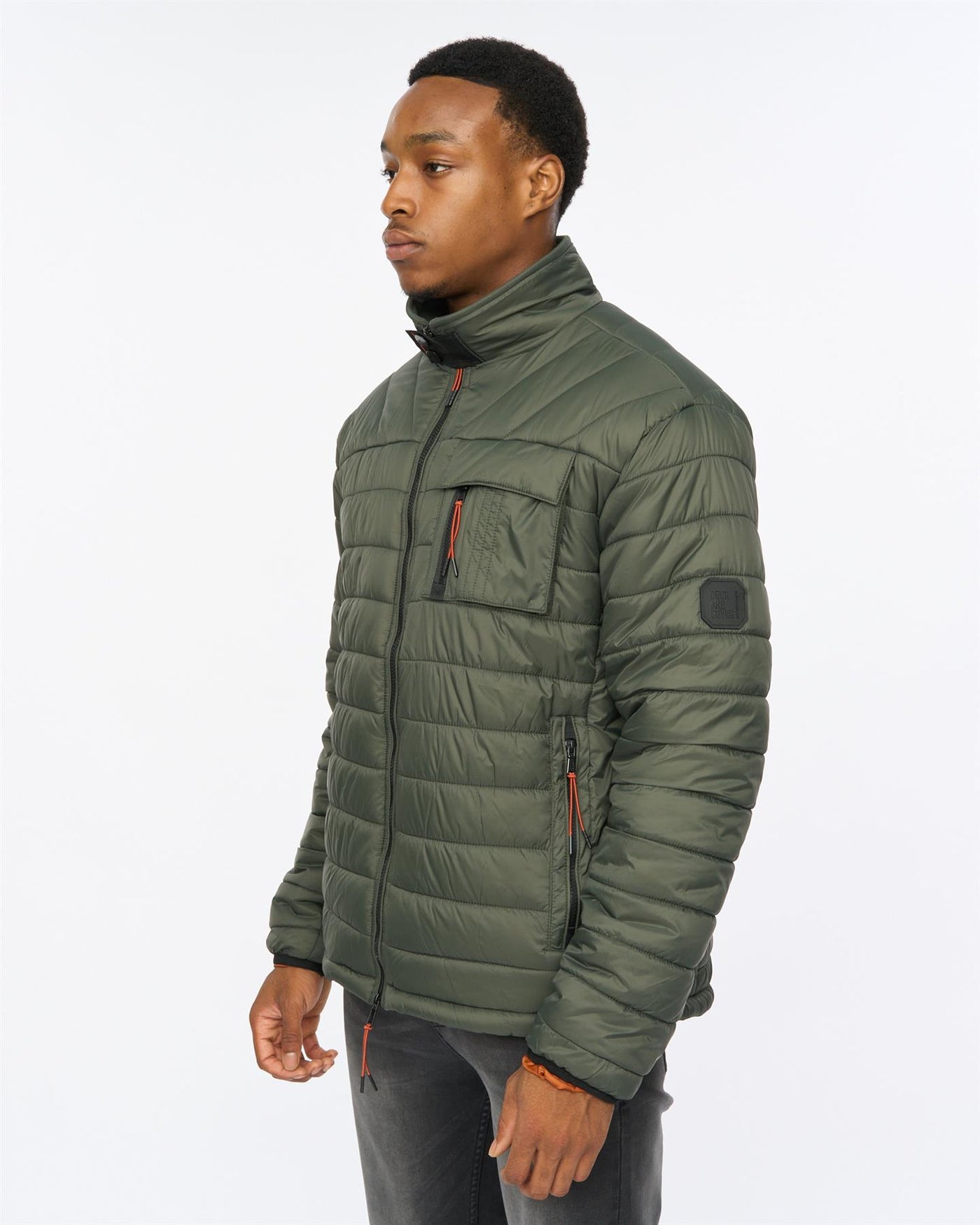 Mens Carricore Padded Jacket Dark Olive