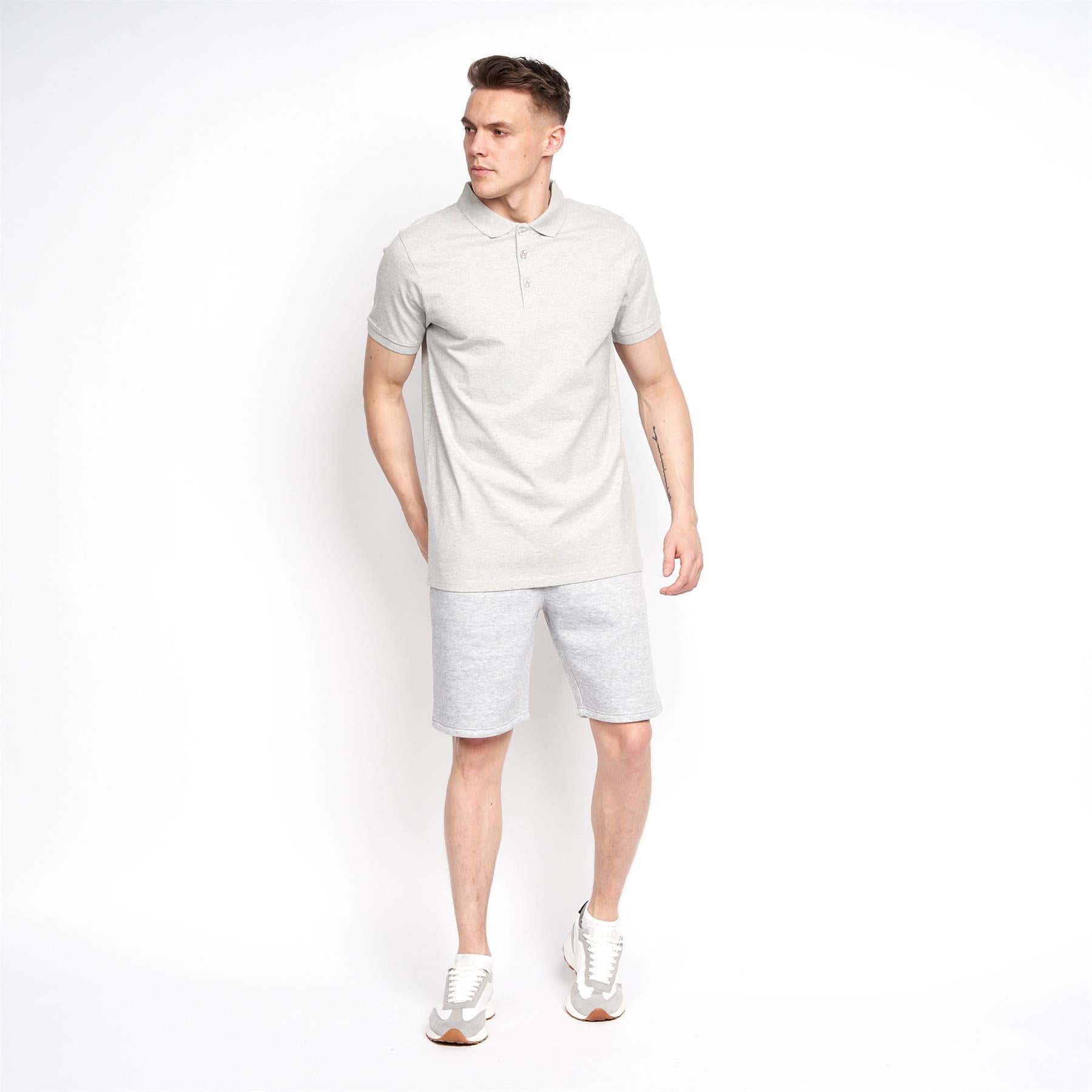 Mens Pritchard MVE Polo Grey Marl