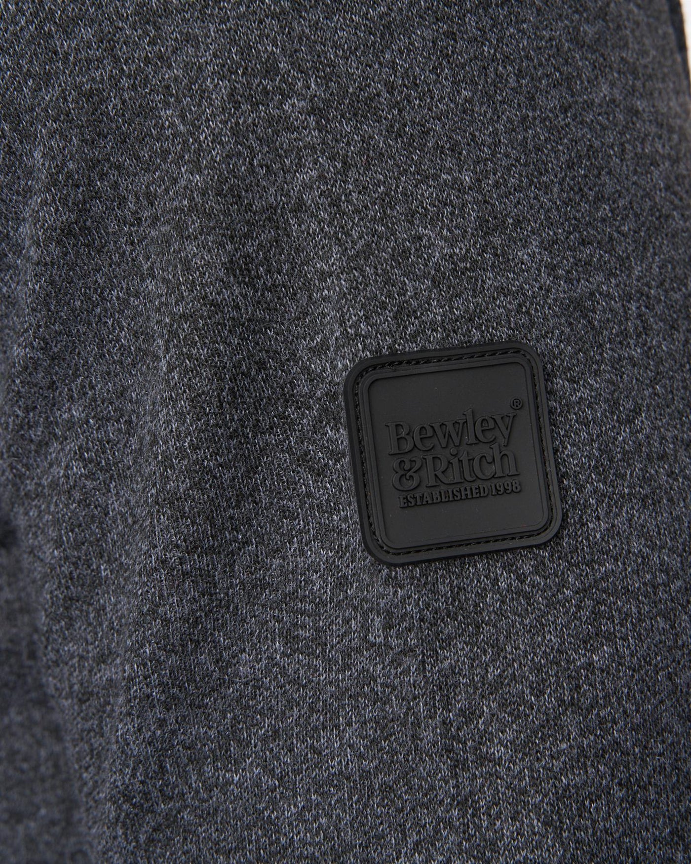 Pepston Crew Neck Jumper Black Marl