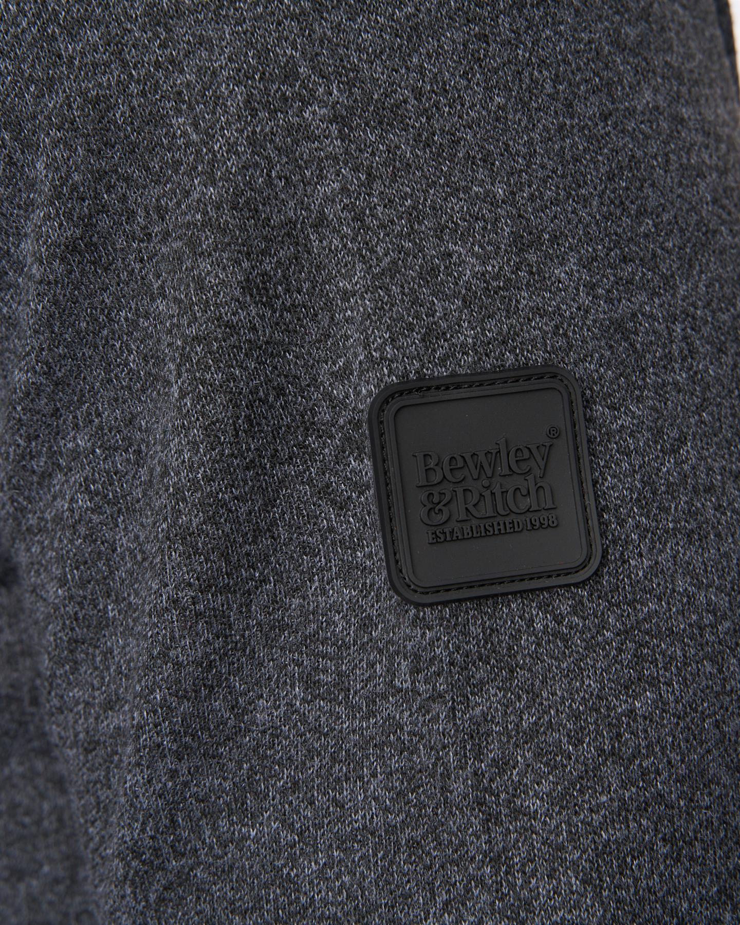 Pepston Crew Neck Jumper Black Marl