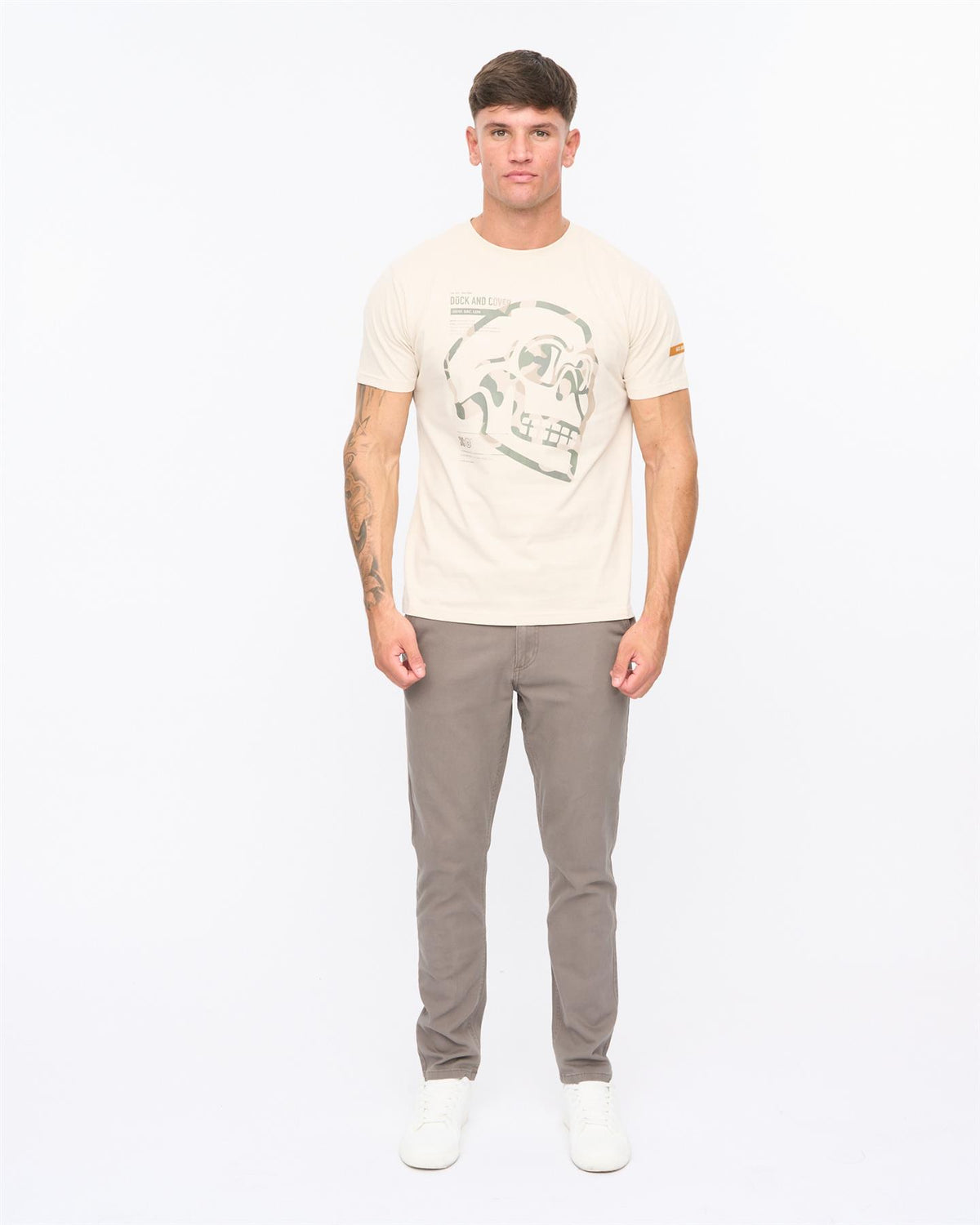 Mens Skullmatic T-Shirt Off White
