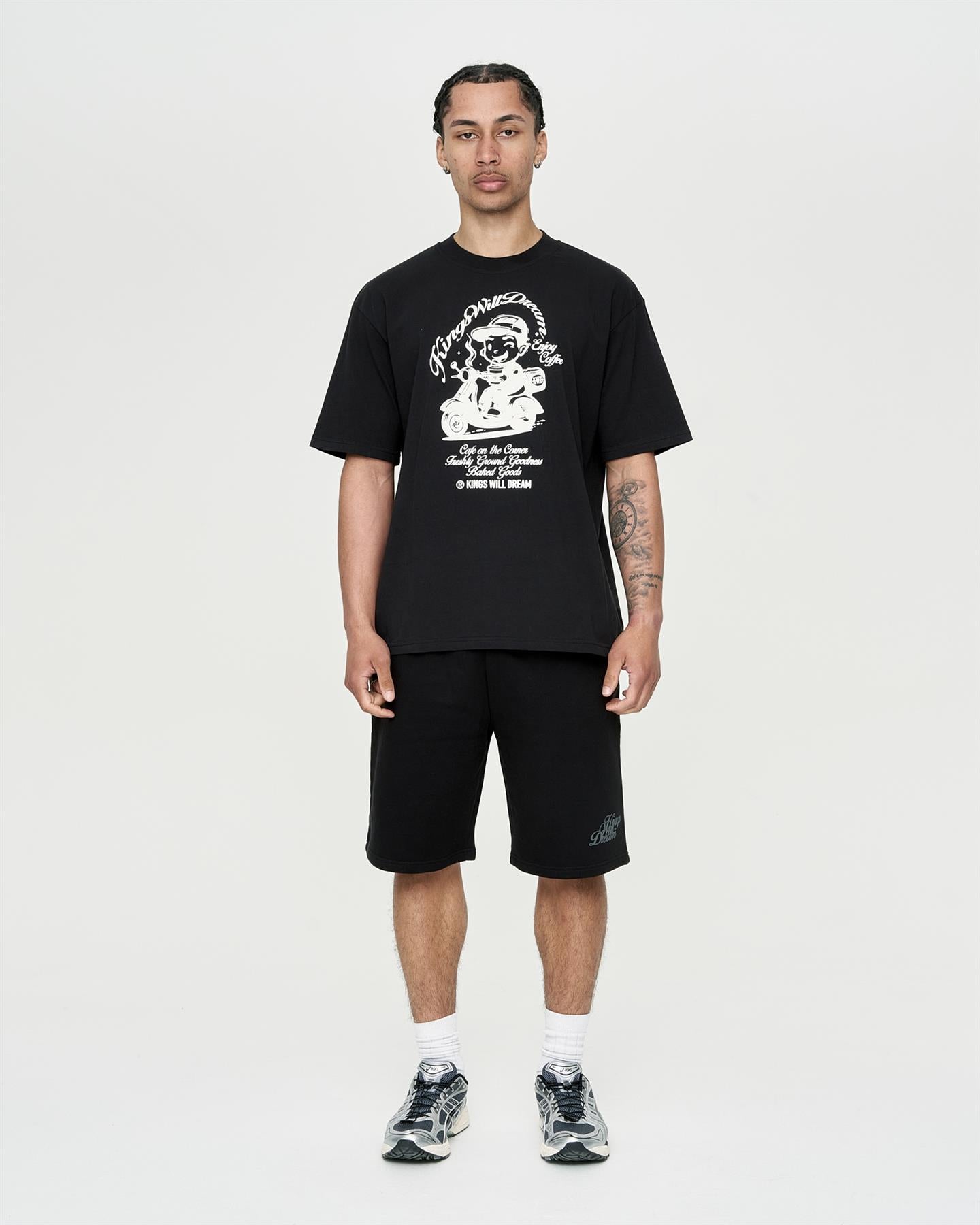 Mens Studio Cafe Boy T-Shirt Black